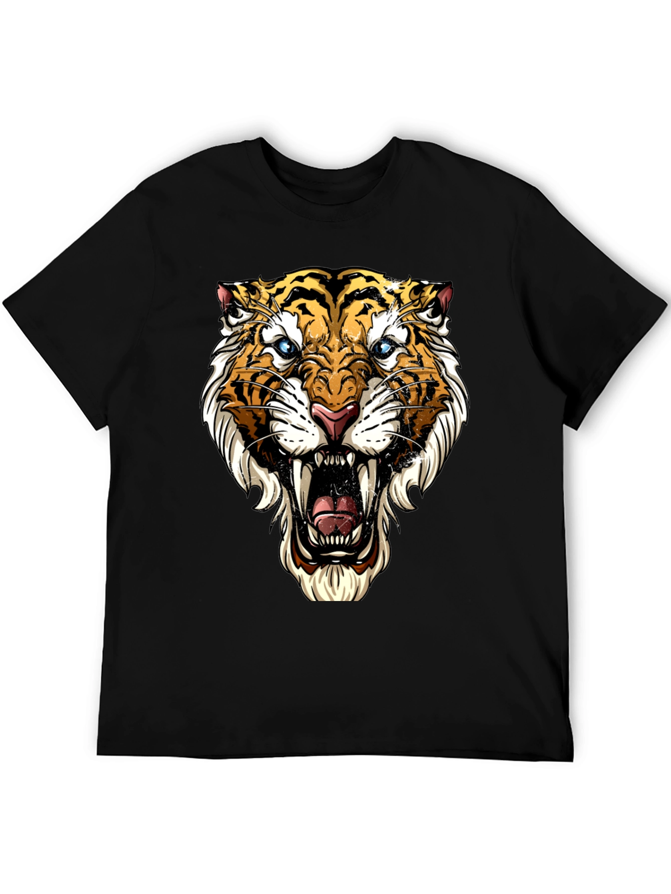 Roaring Tiger Graphic Tee - Bold Black T-Shirt