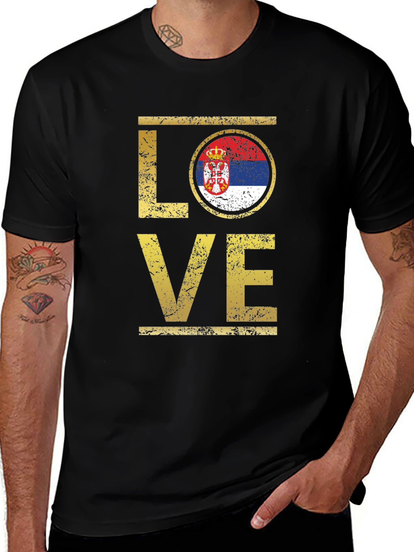 Serbia Flag LOVE T-Shirt