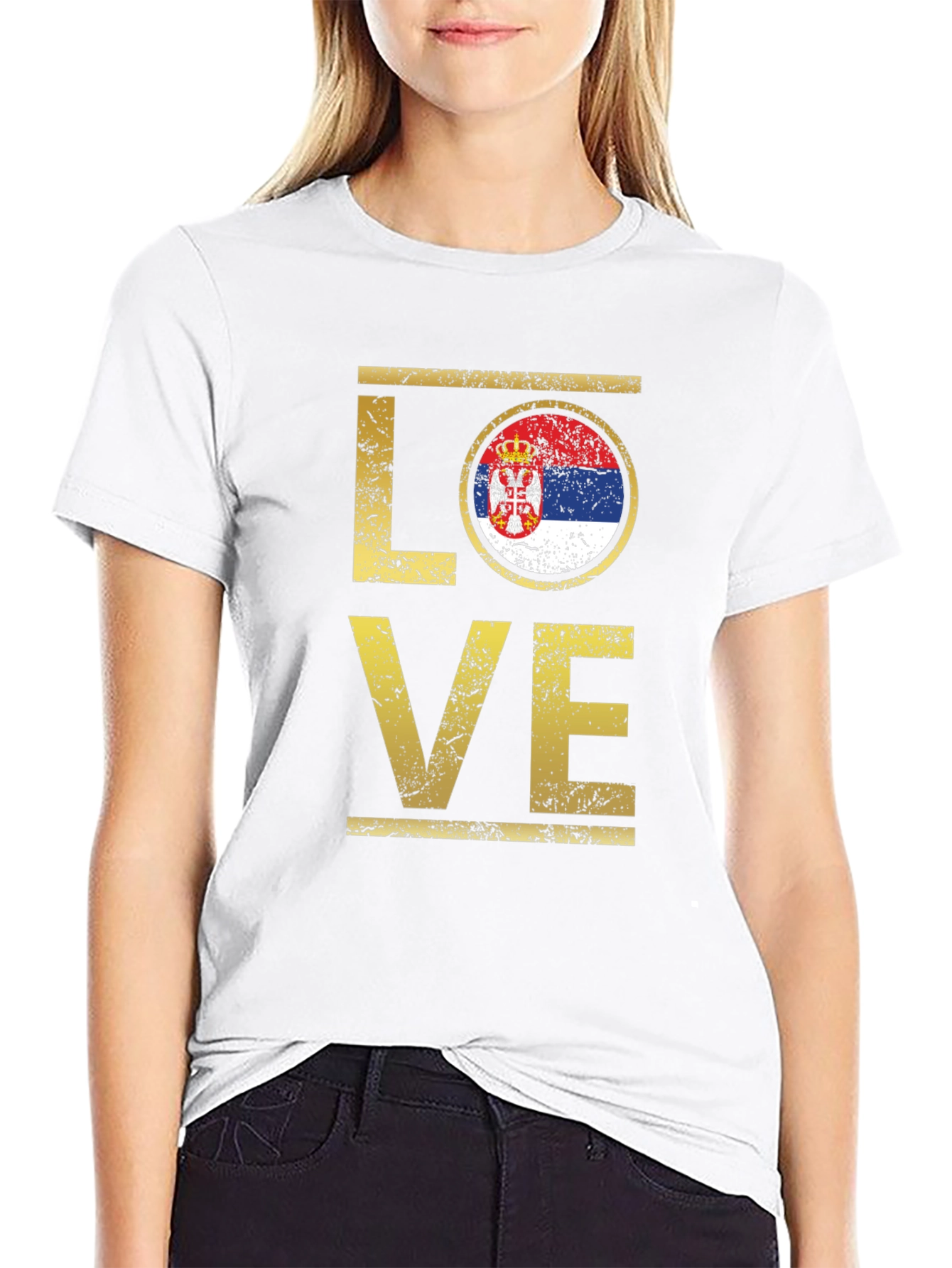 Serbia Flag LOVE T-Shirt