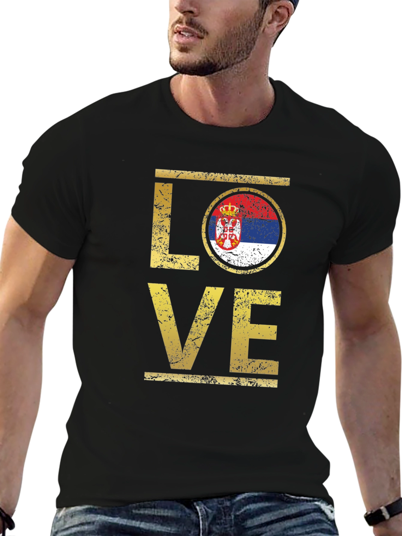 Serbia Flag LOVE T-Shirt