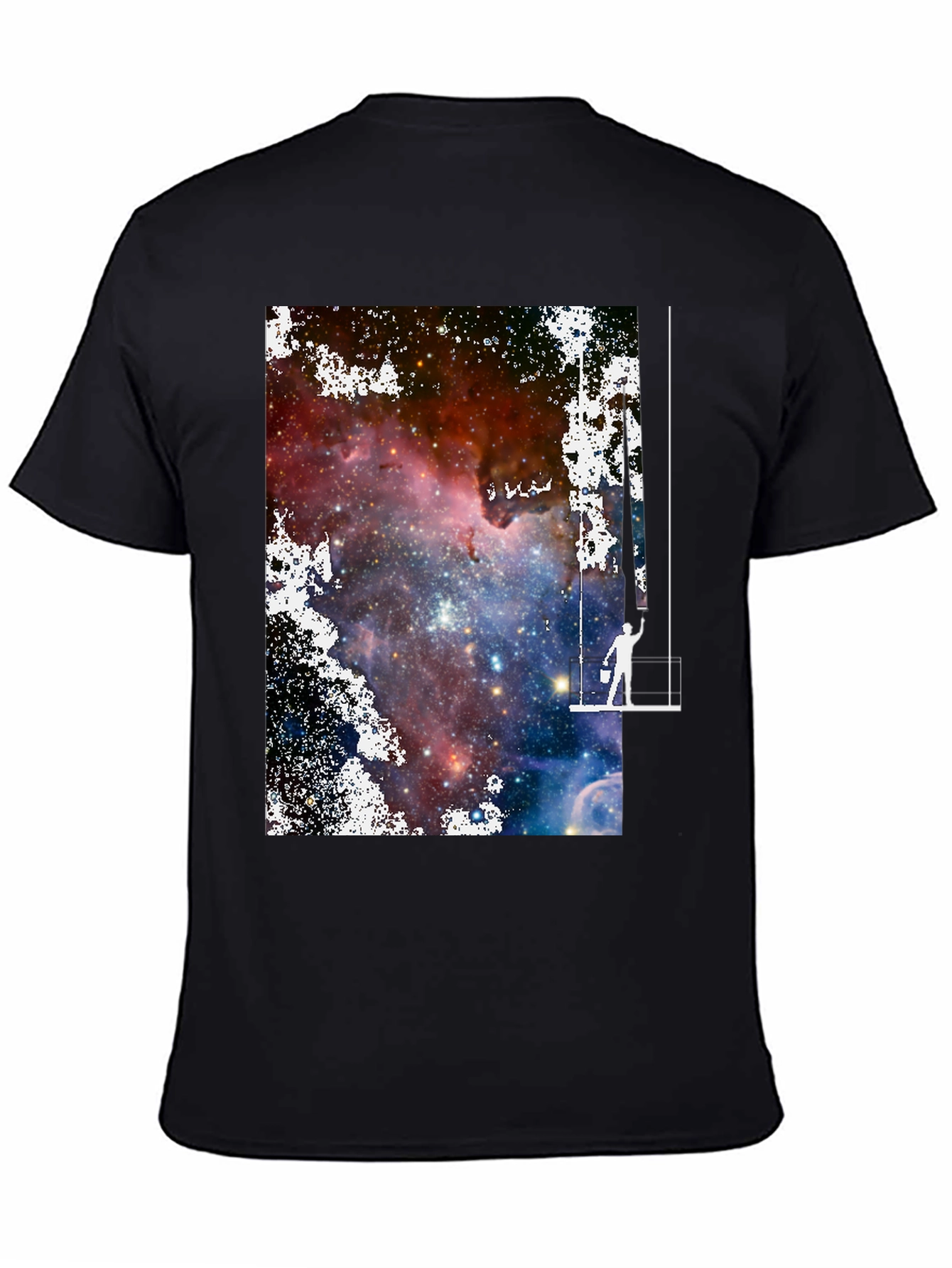 Galaxy Painter Graphic Tee - Unique Space Art T-Shirt