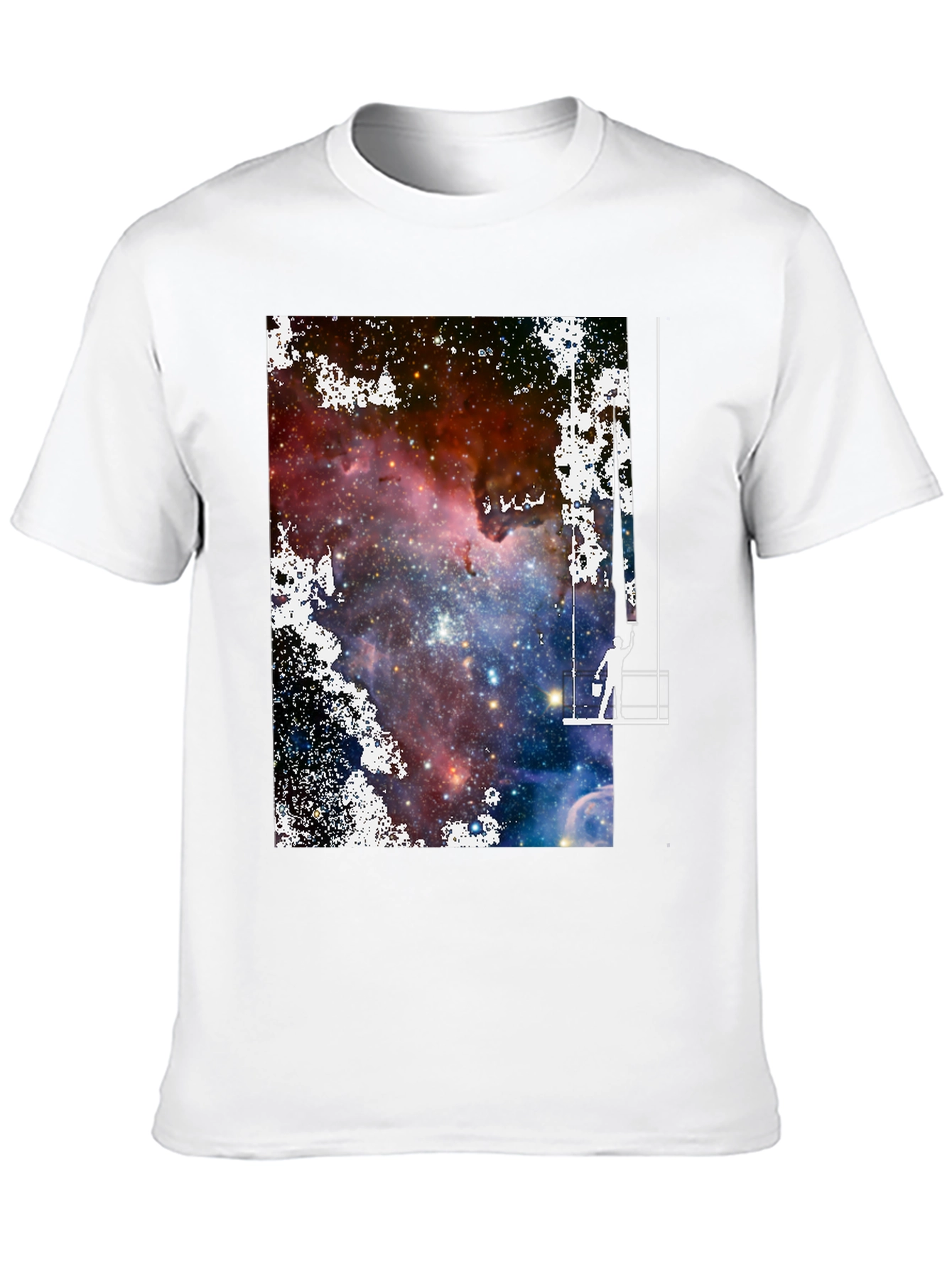 Galaxy Painter Graphic Tee - Unique Space Art T-Shirt