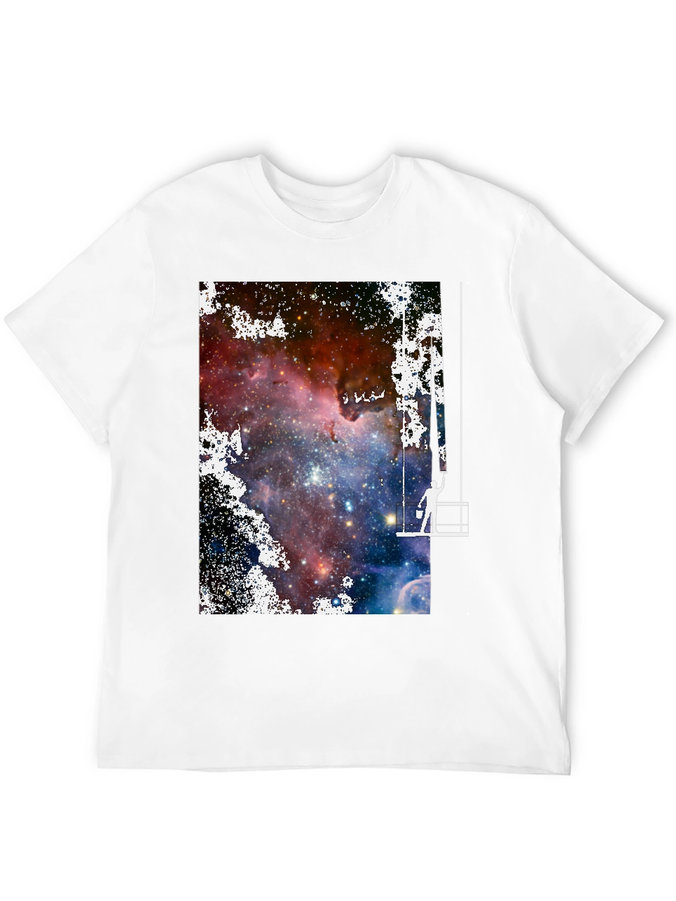 Galaxy Painter Graphic Tee - Unique Space Art T-Shirt