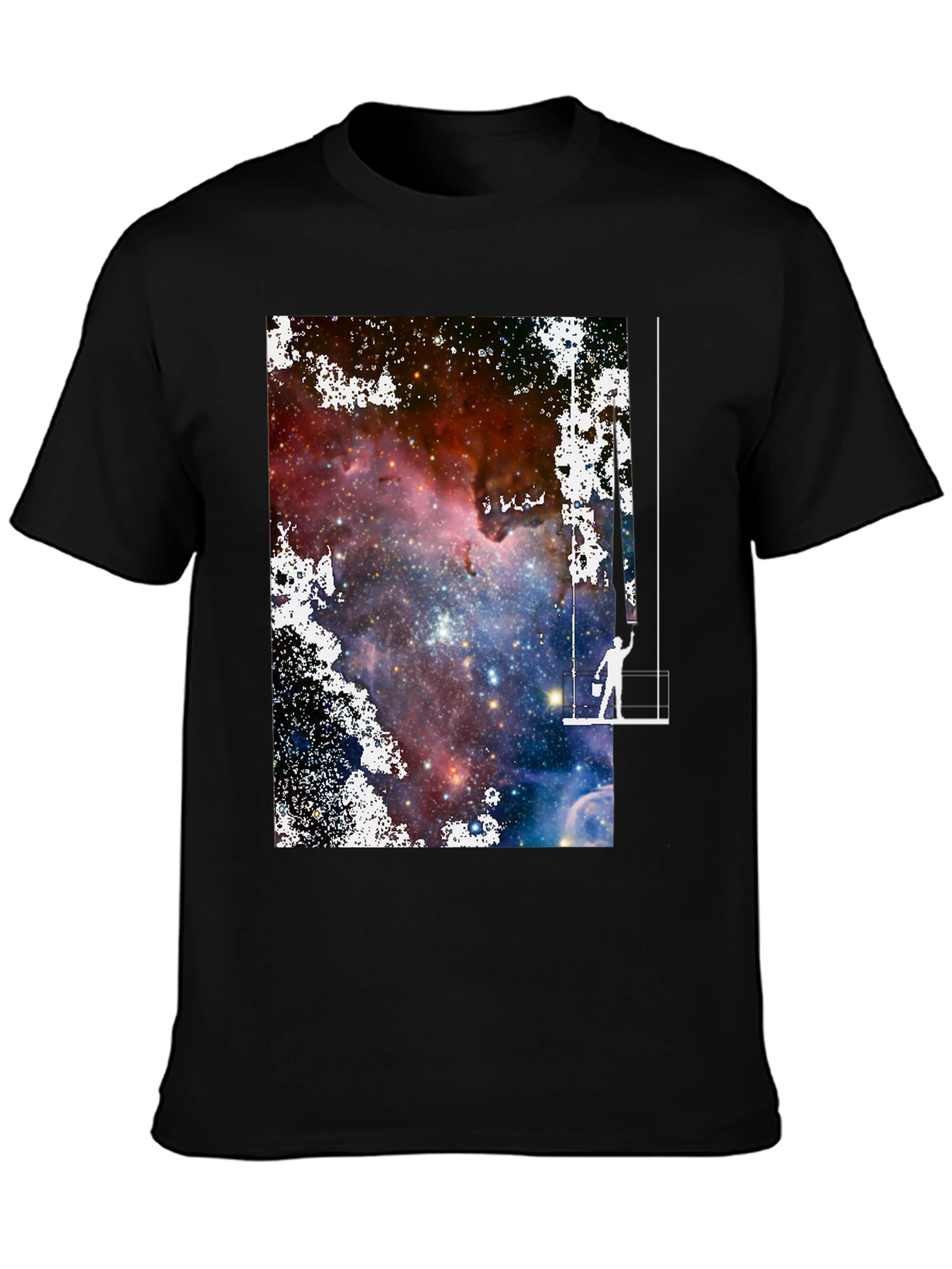Galaxy Painter Graphic Tee - Unique Space Art T-Shirt