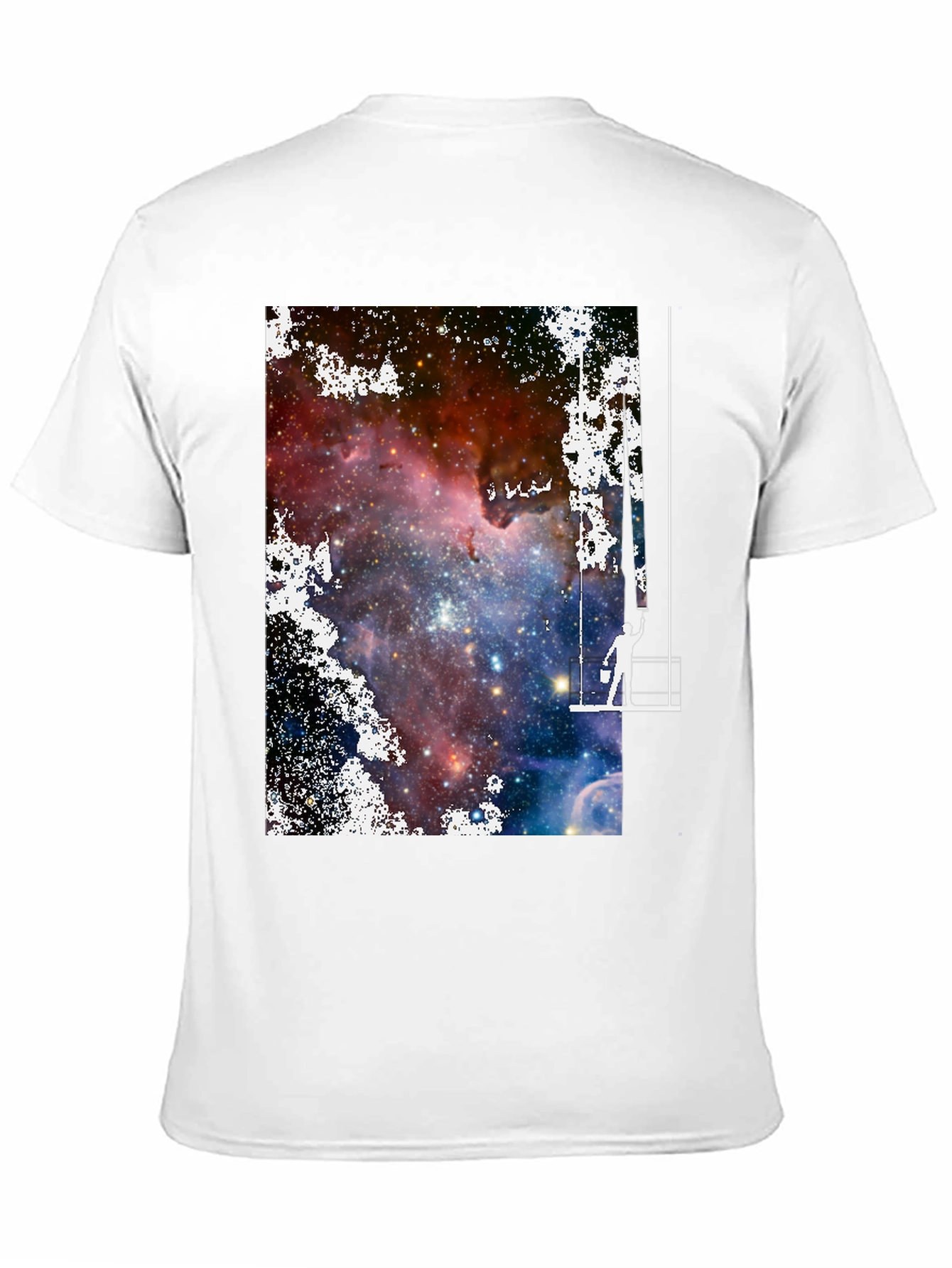 Galaxy Painter Graphic Tee - Unique Space Art T-Shirt