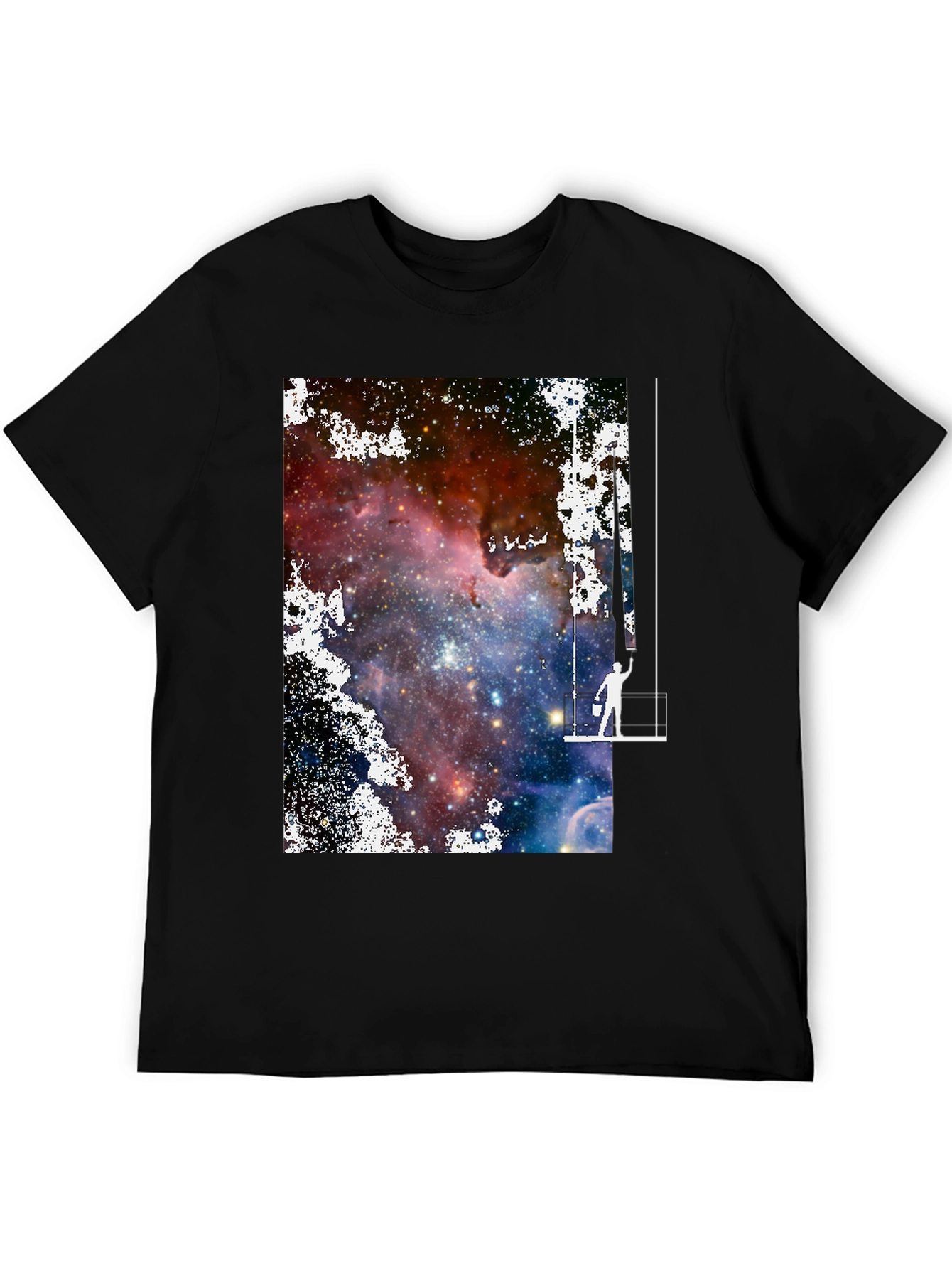 Galaxy Painter Graphic Tee - Unique Space Art T-Shirt