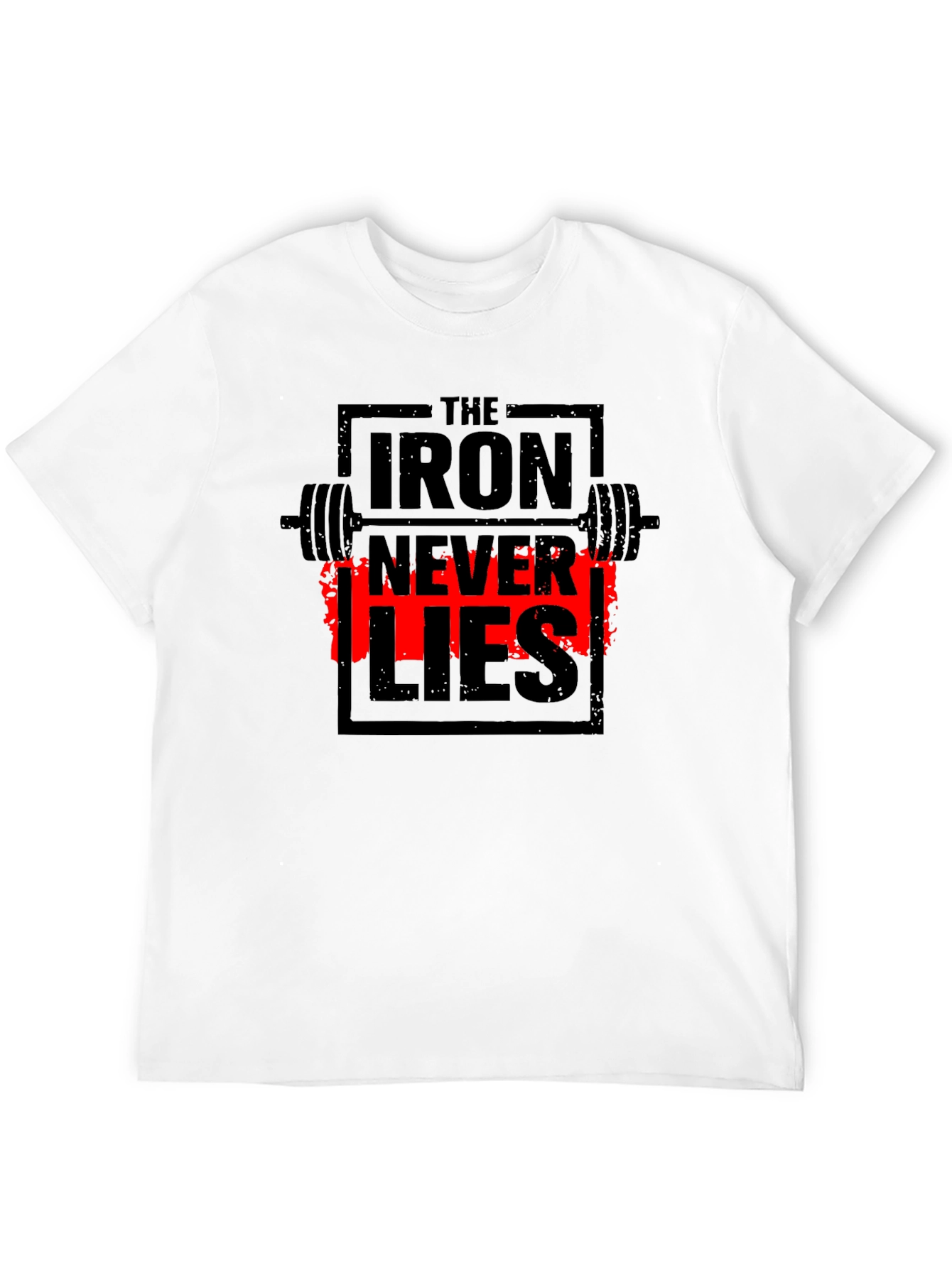 Iron Never Lies Gym T-Shirt | Black Graphic Tee