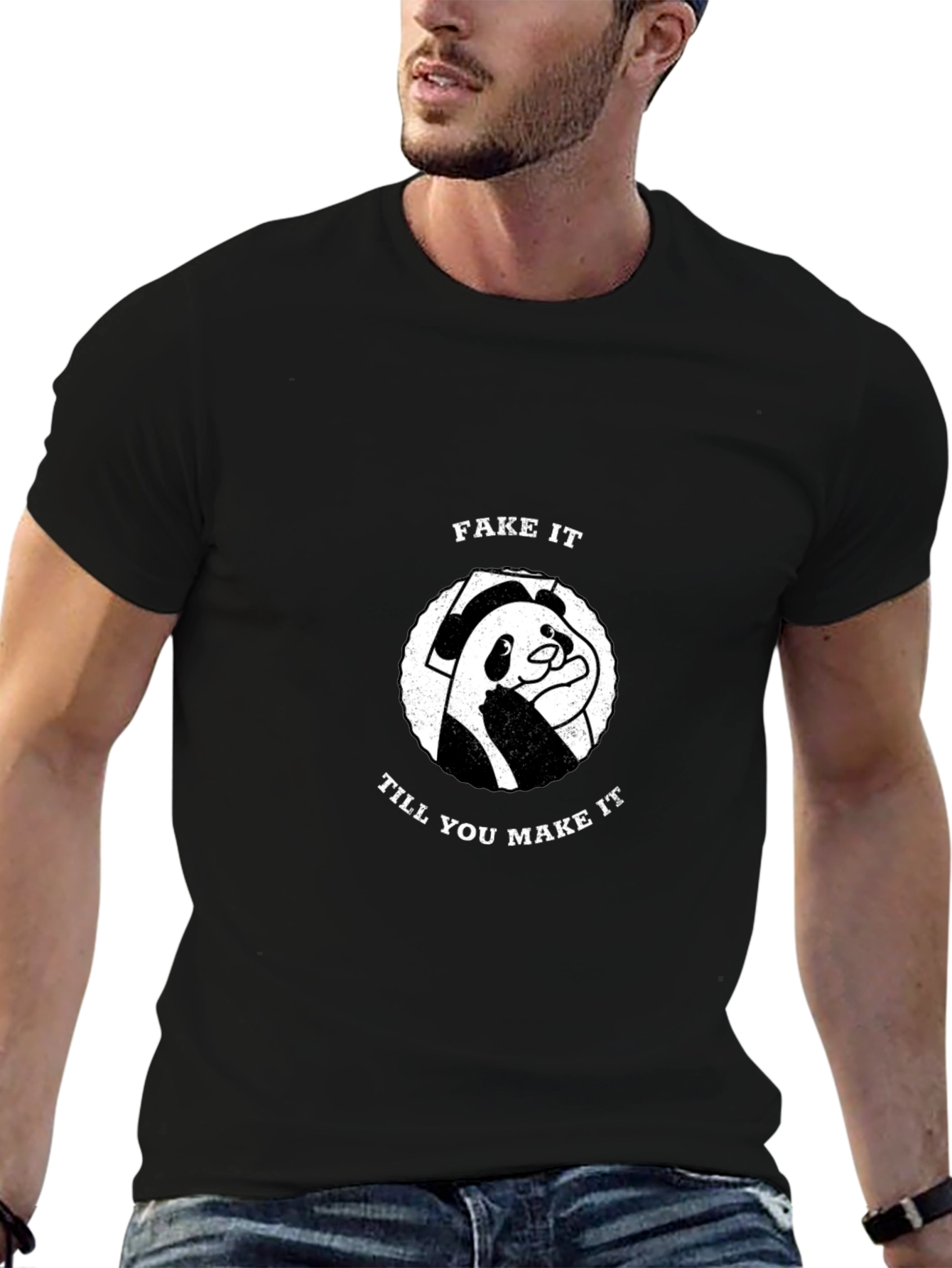 Fake It Till You Make It Panda T-Shirt
