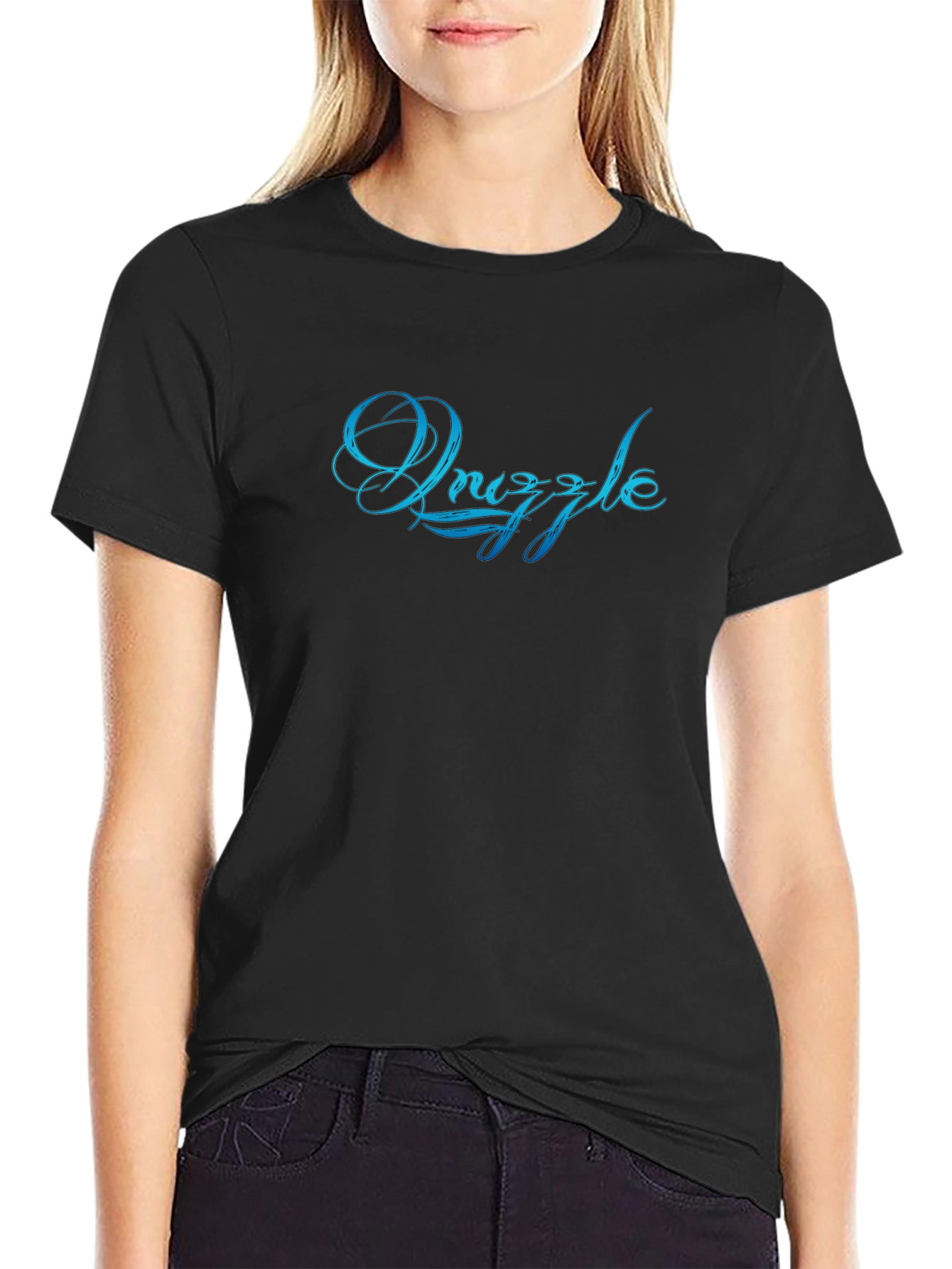 Snuggle Stylish Black Graphic Tee