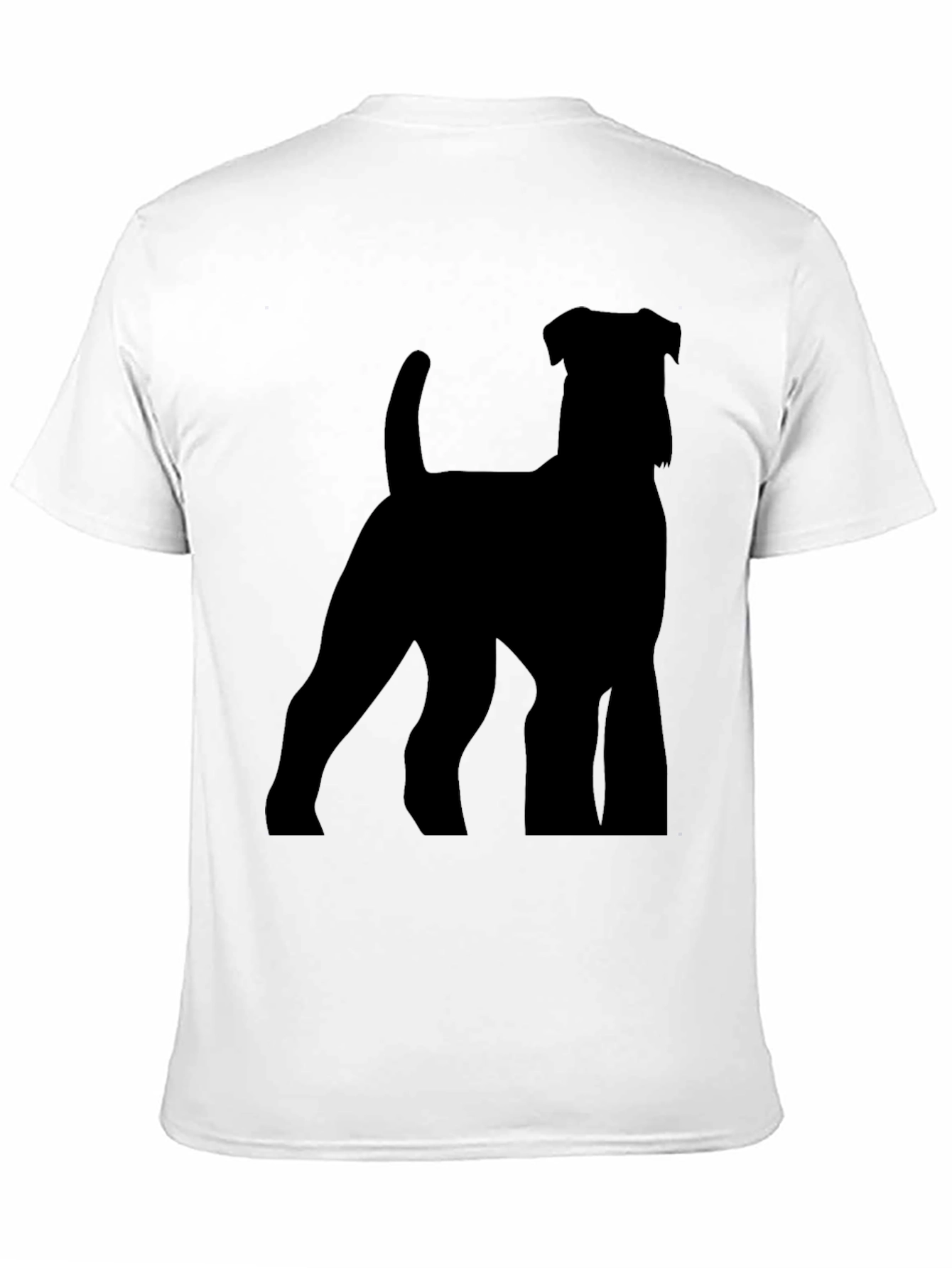 Black Dog Silhouette T-Shirt - Modern Casual Tee