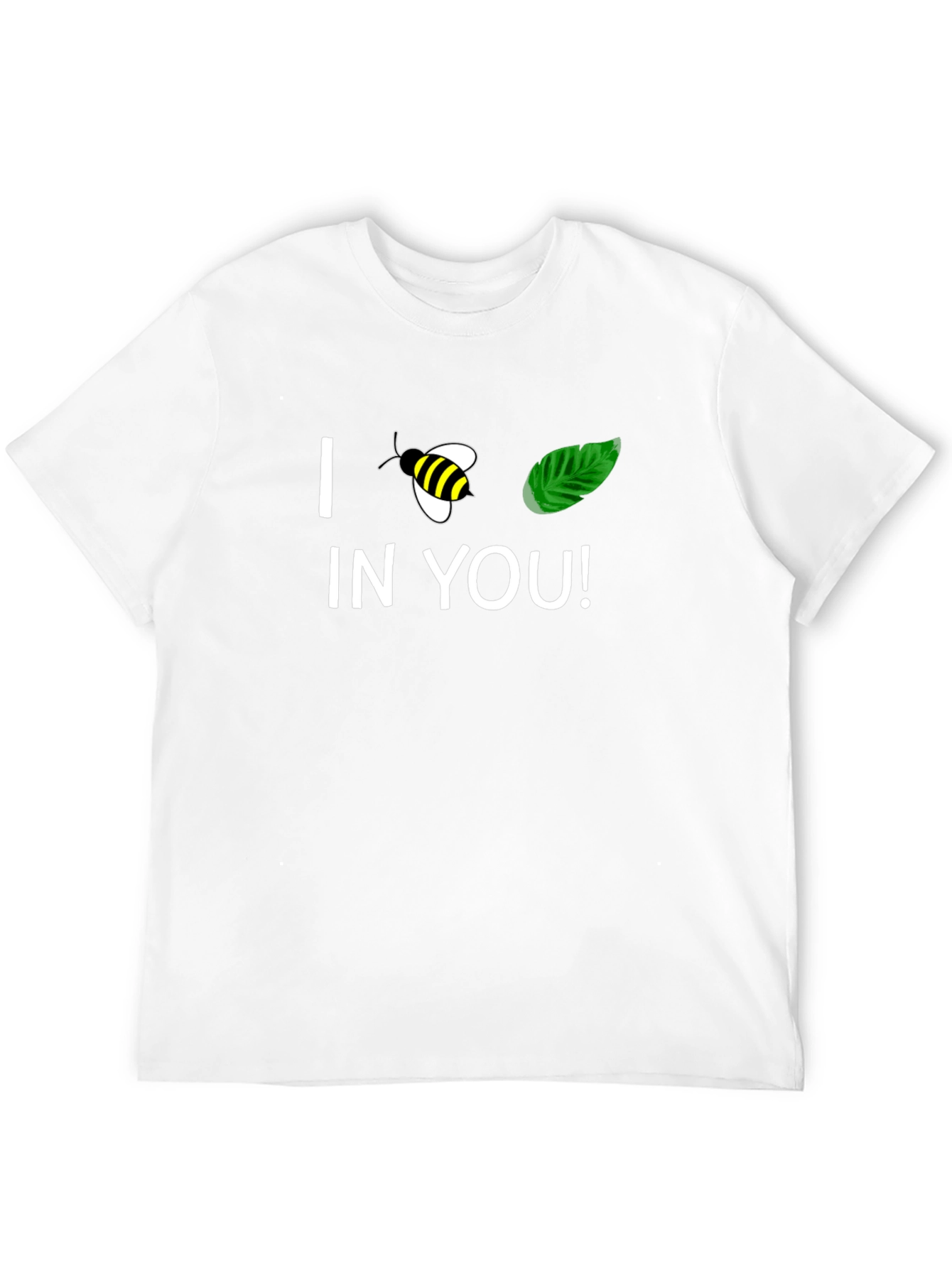 I Bee-Leaf In You Black Graphic T-Shirt