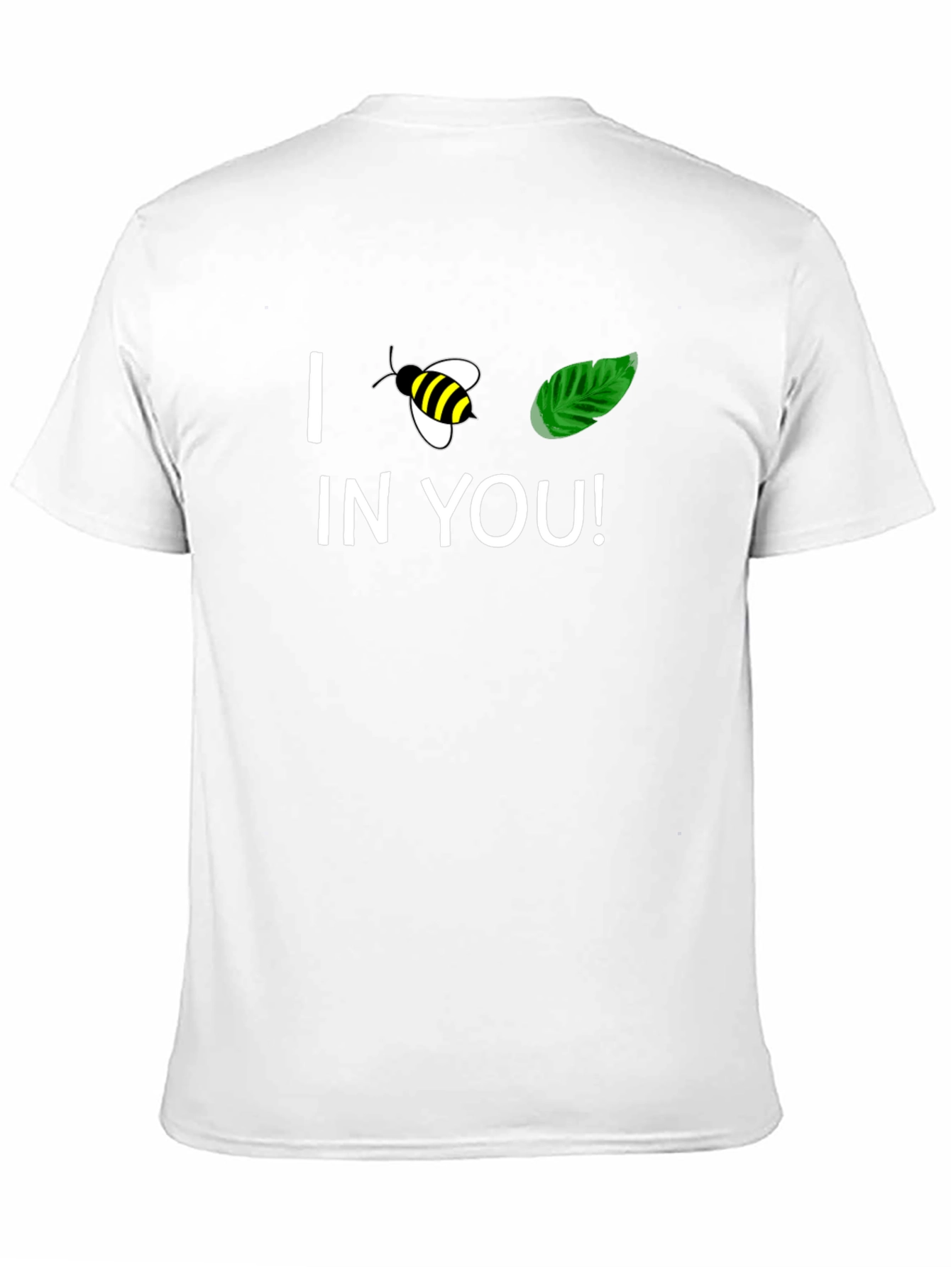 I Bee-Leaf In You Black Graphic T-Shirt
