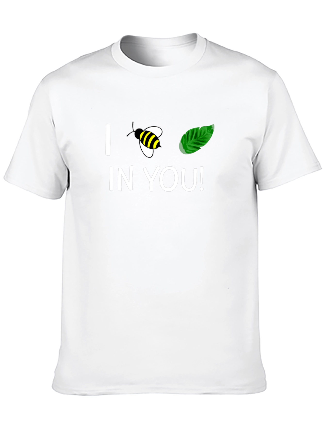 I Bee-Leaf In You Black Graphic T-Shirt