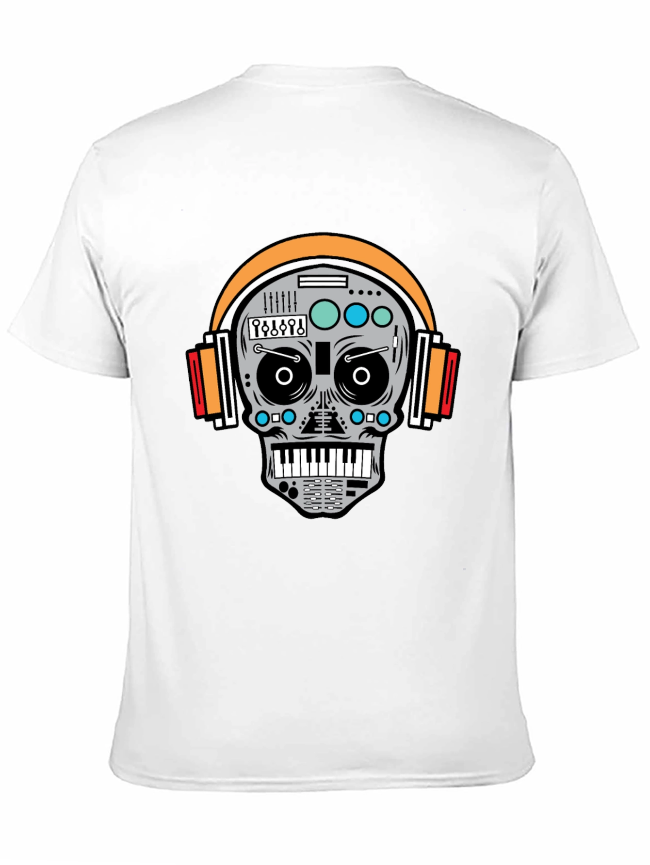 DJ Skull Graphic T-Shirt - Cool Music Lover Tee