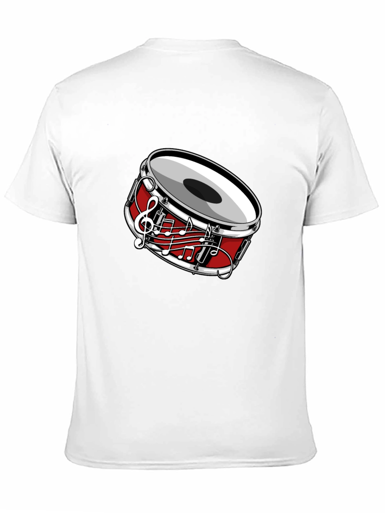 Musical Drum Graphic T-Shirt - Black