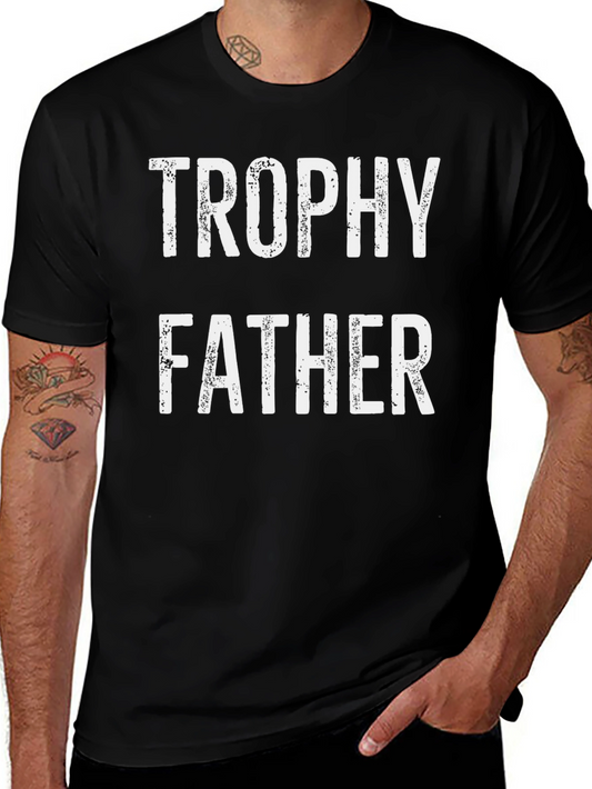 Trophy Father Graphic Tee - Black