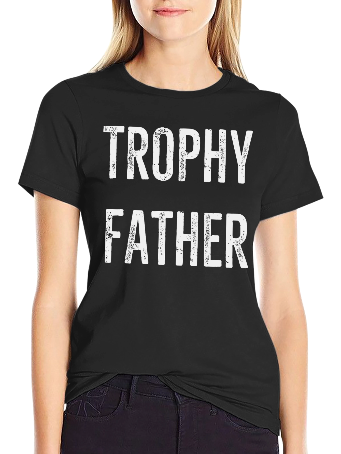 Trophy Father Graphic Tee - Black