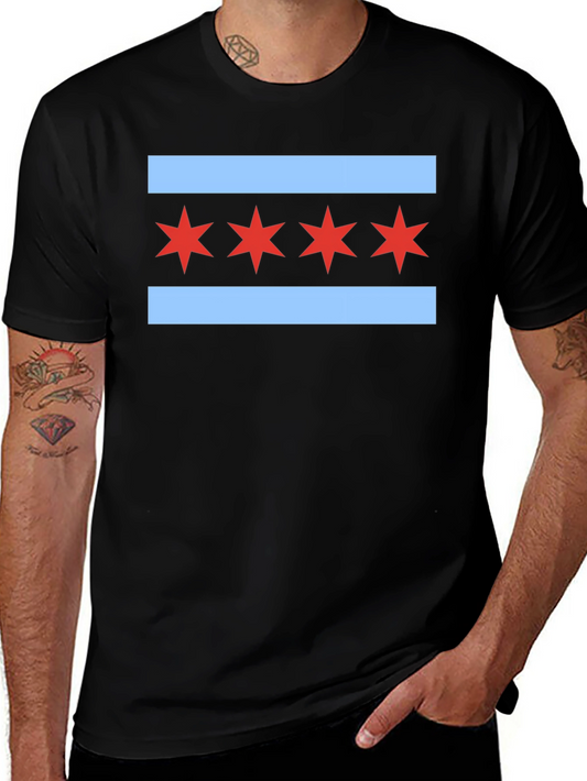 Chicago Flag Graphic Tee - City Pride T-Shirt