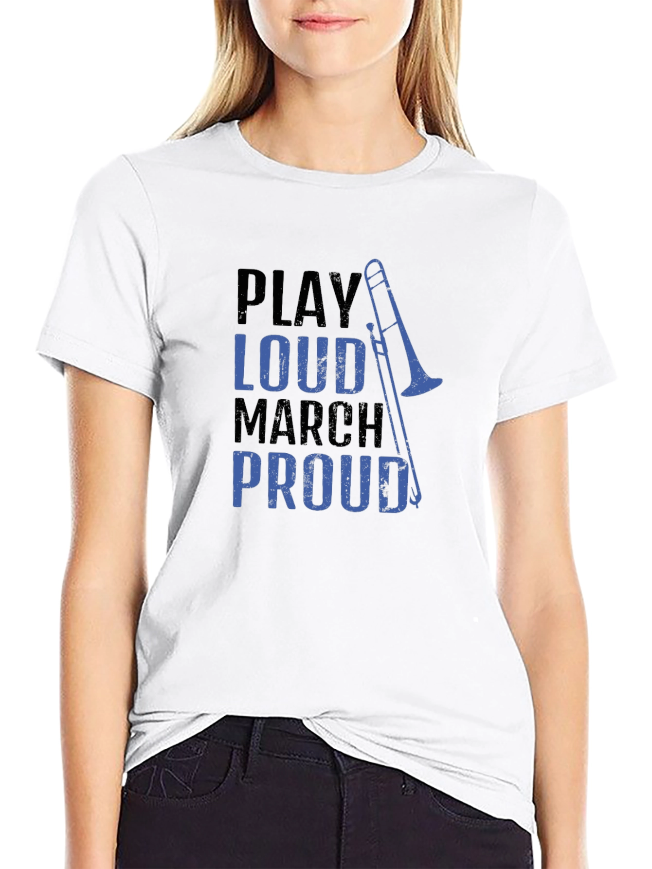Play Loud Trombone Graphic T-Shirt