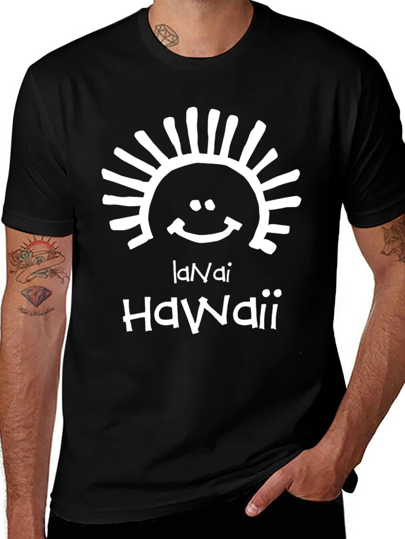 Lanai Hawaii Graphic T-Shirt - Island Vibes