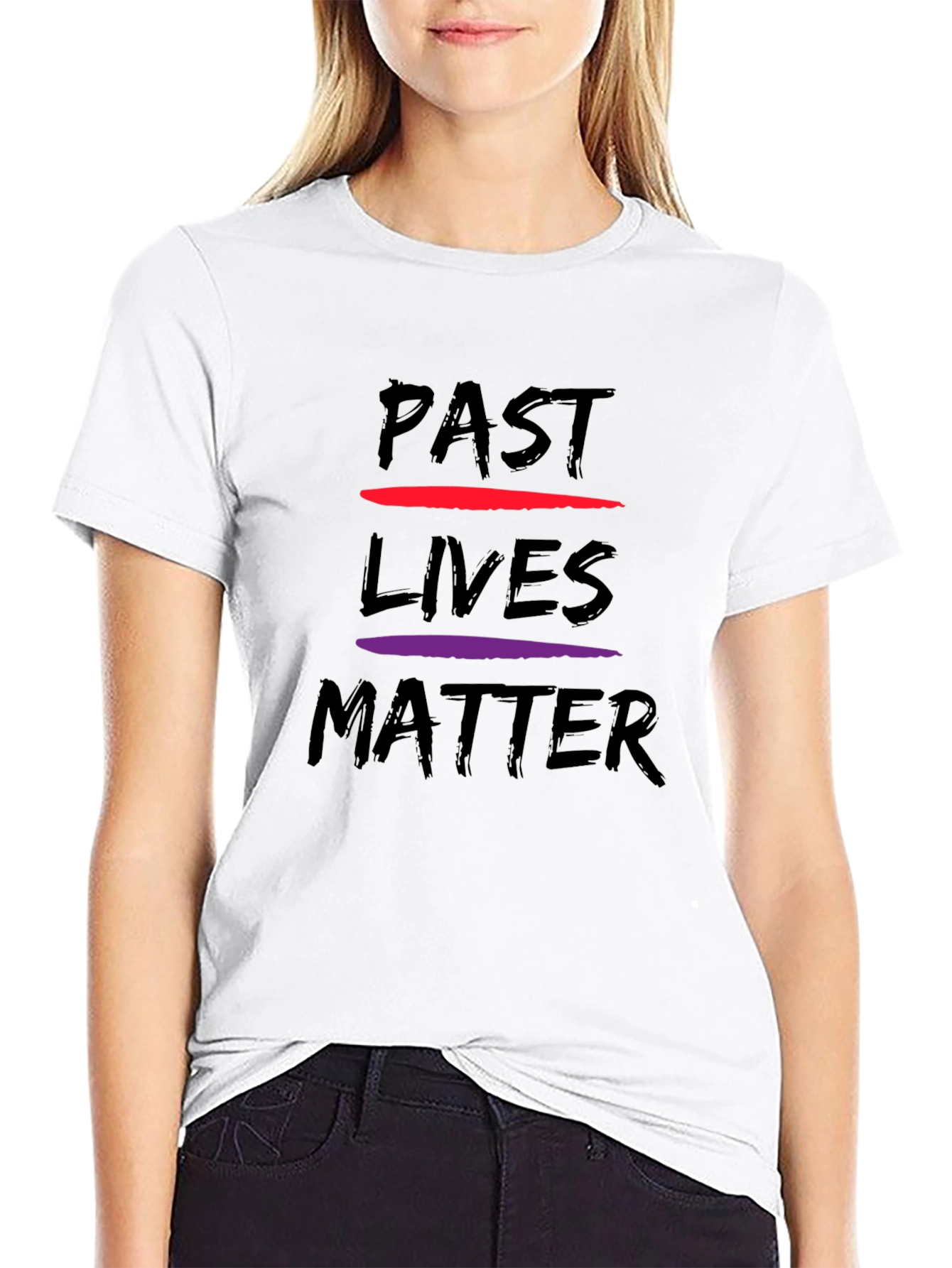 Past Lives Matter Graphic Tee - Black