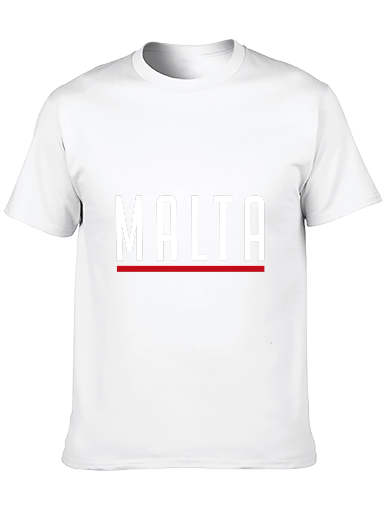 Malta Graphic Tee - Sleek Black Cotton T-Shirt