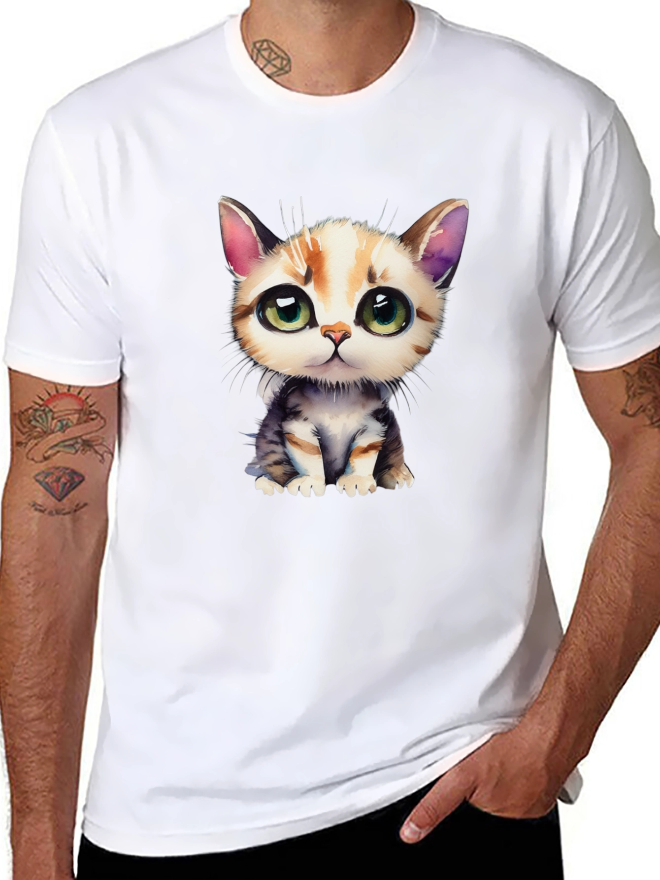 Cute Kitten Graphic T-Shirt