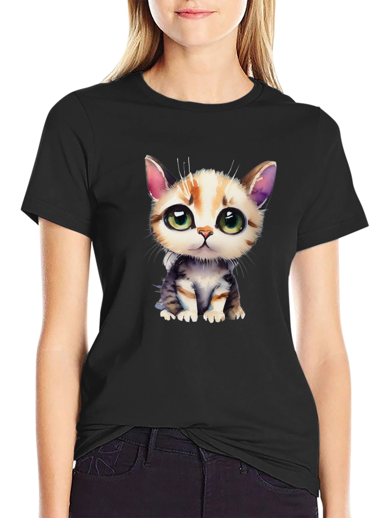 Cute Kitten Graphic T-Shirt