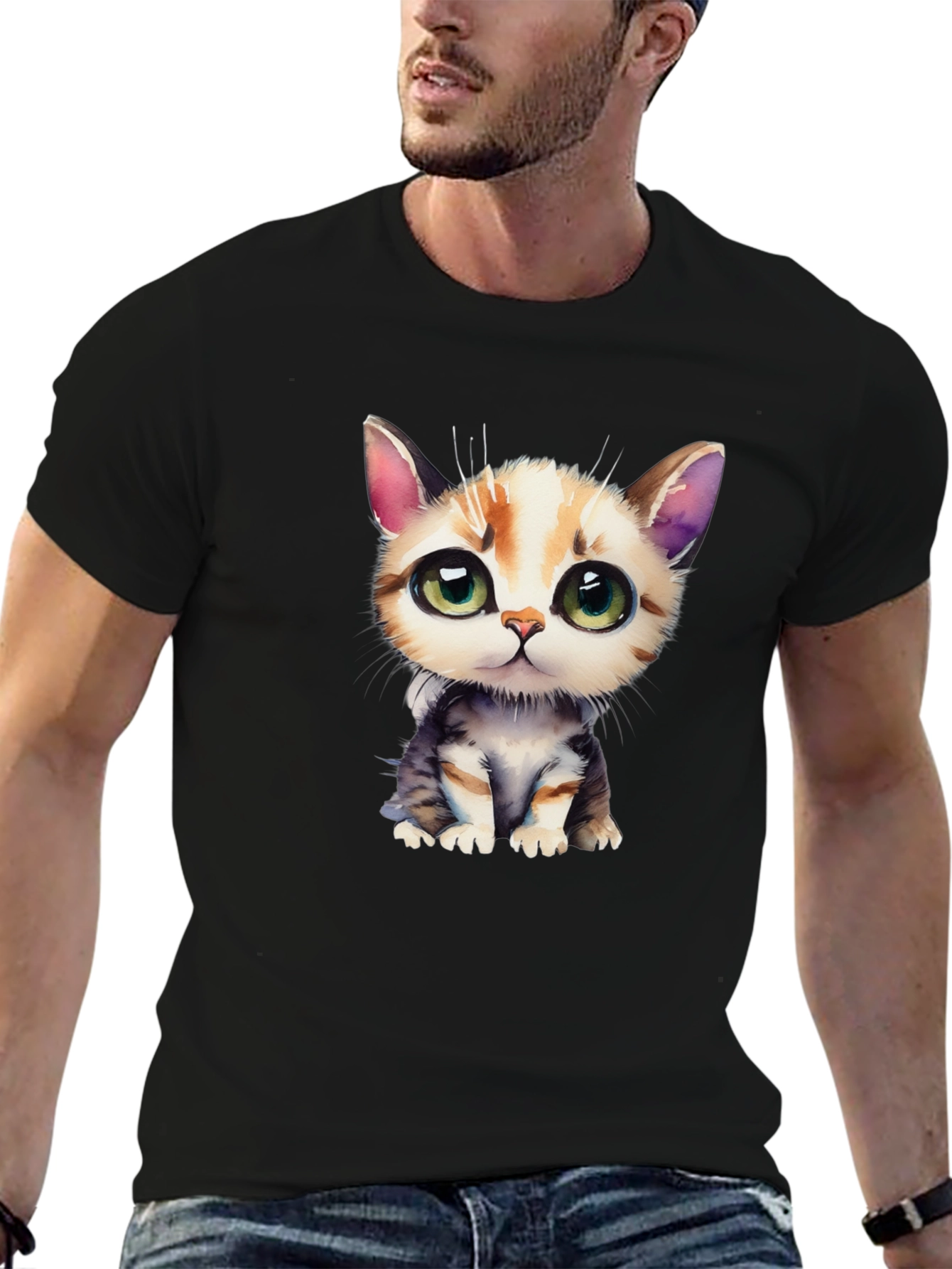 Cute Kitten Graphic T-Shirt