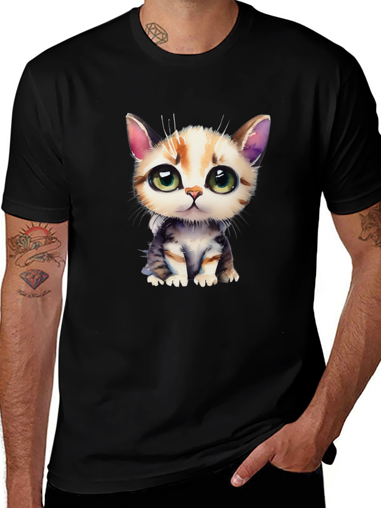 Cute Kitten Graphic T-Shirt
