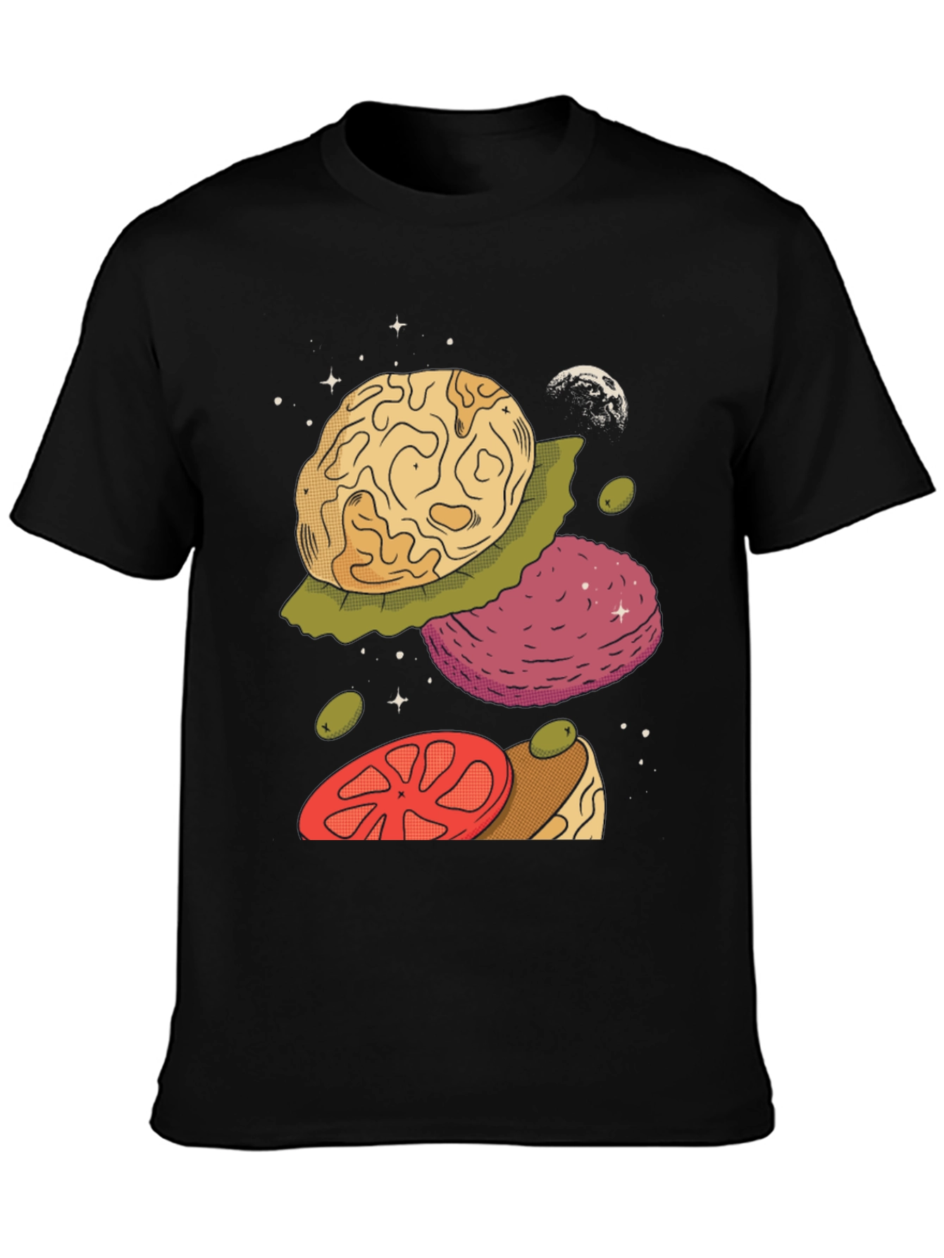 Cosmic Burger Black Graphic Tee