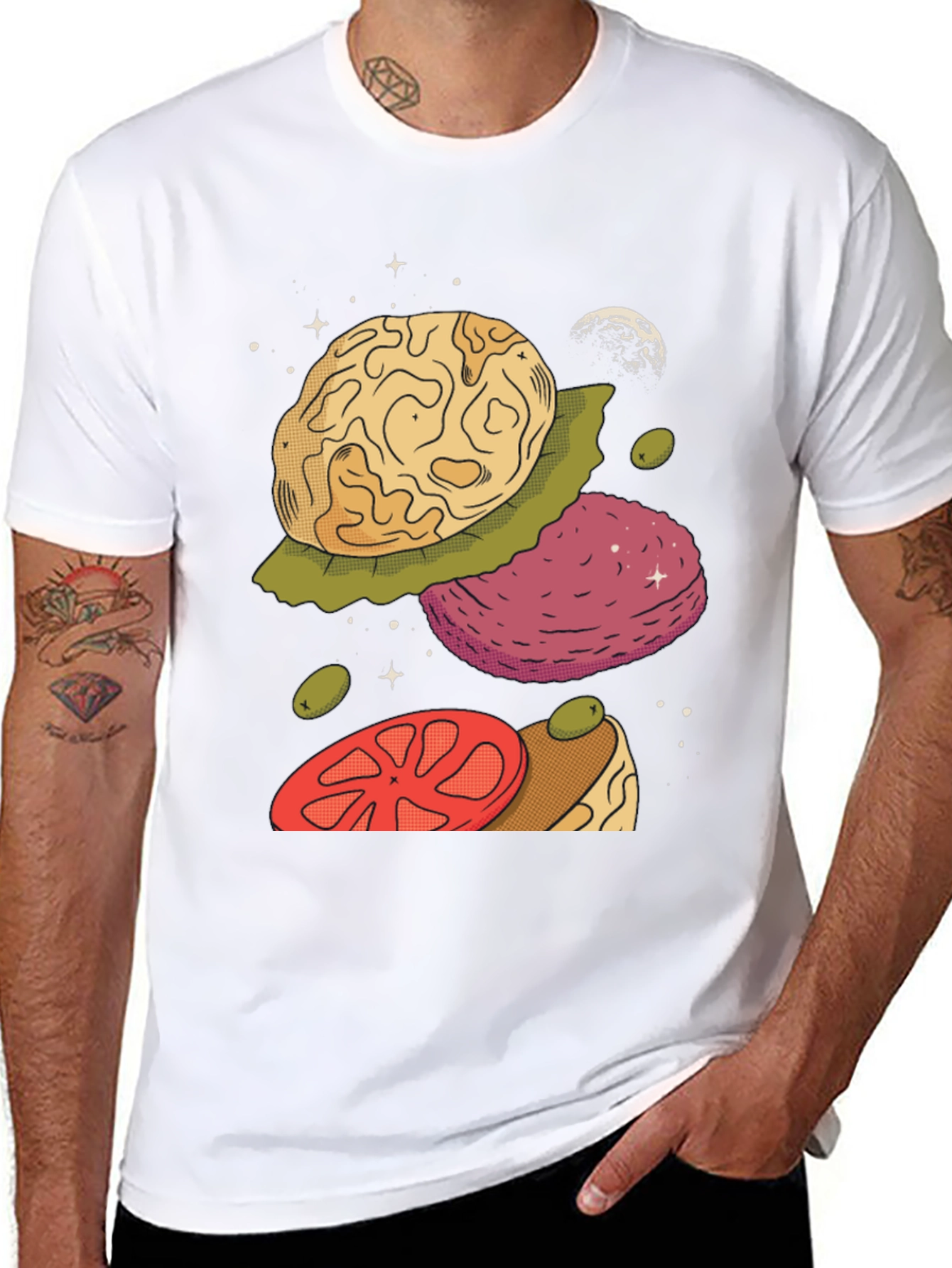 Cosmic Burger Black Graphic Tee