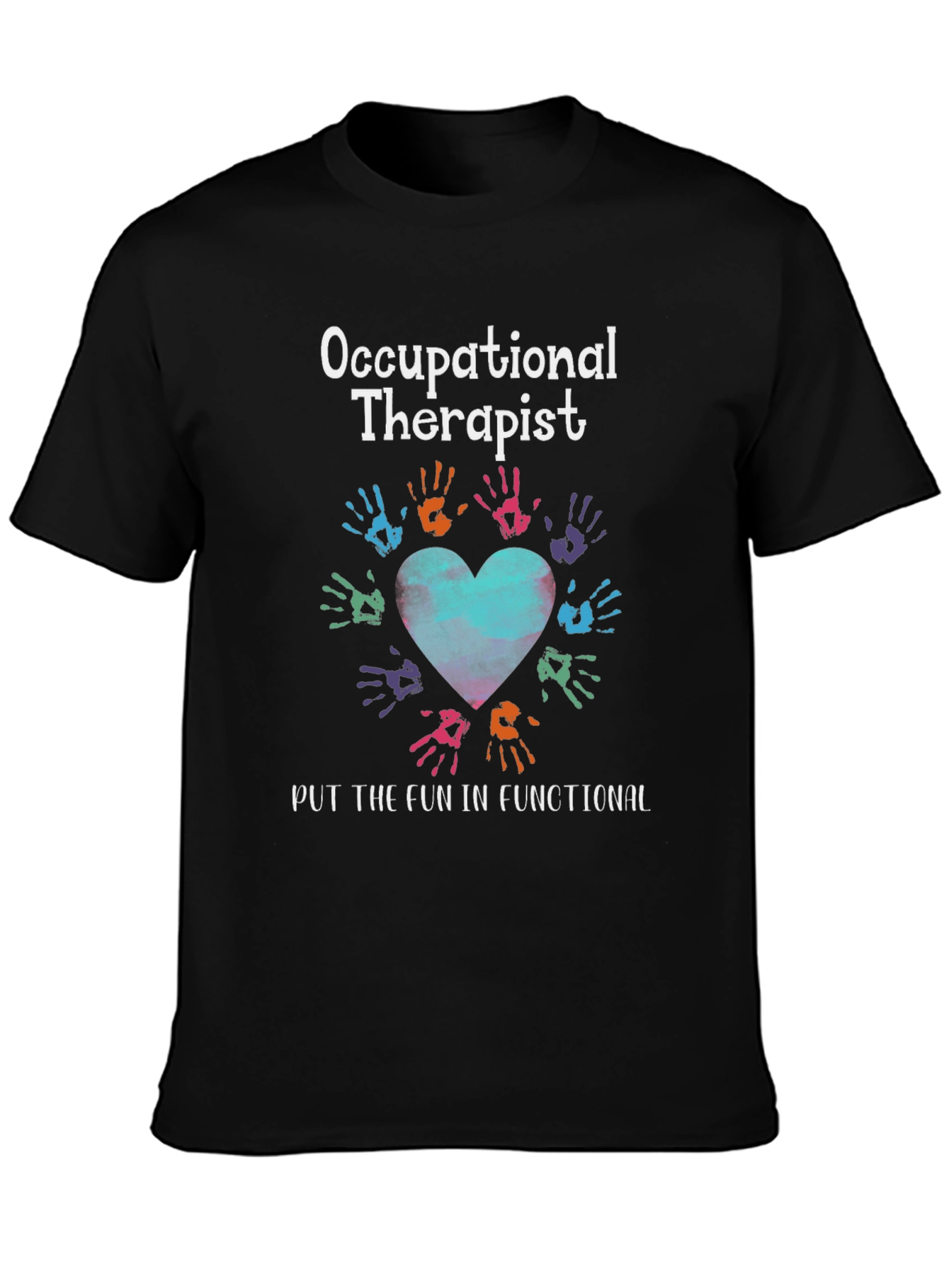 Occupational Therapist T-Shirt - Hand Heart Design