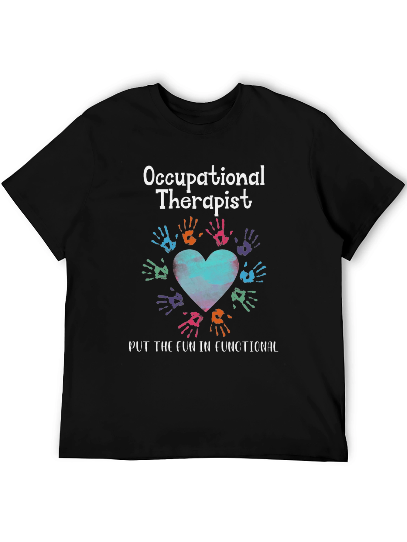 Occupational Therapist T-Shirt - Hand Heart Design