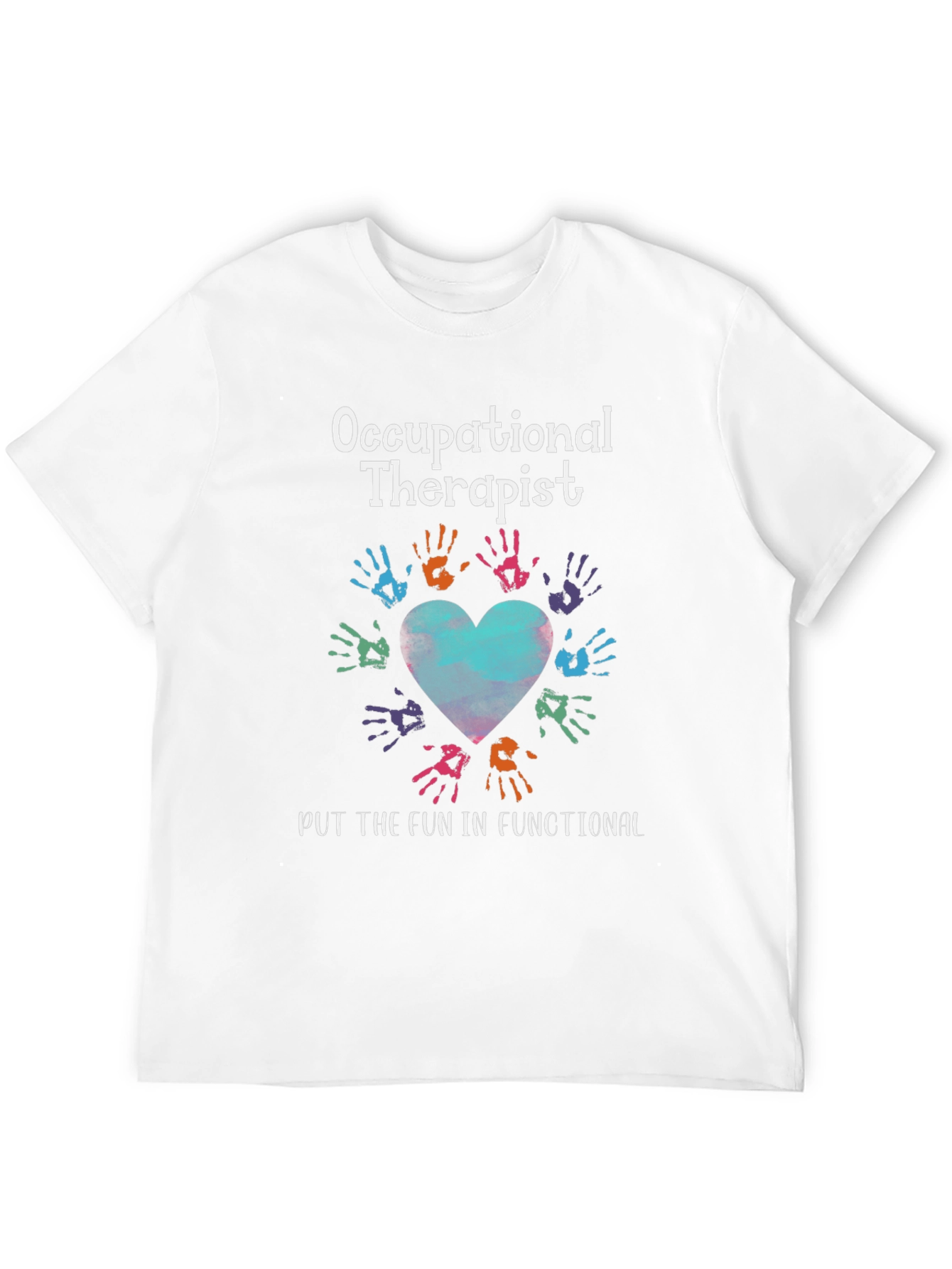 Occupational Therapist T-Shirt - Hand Heart Design