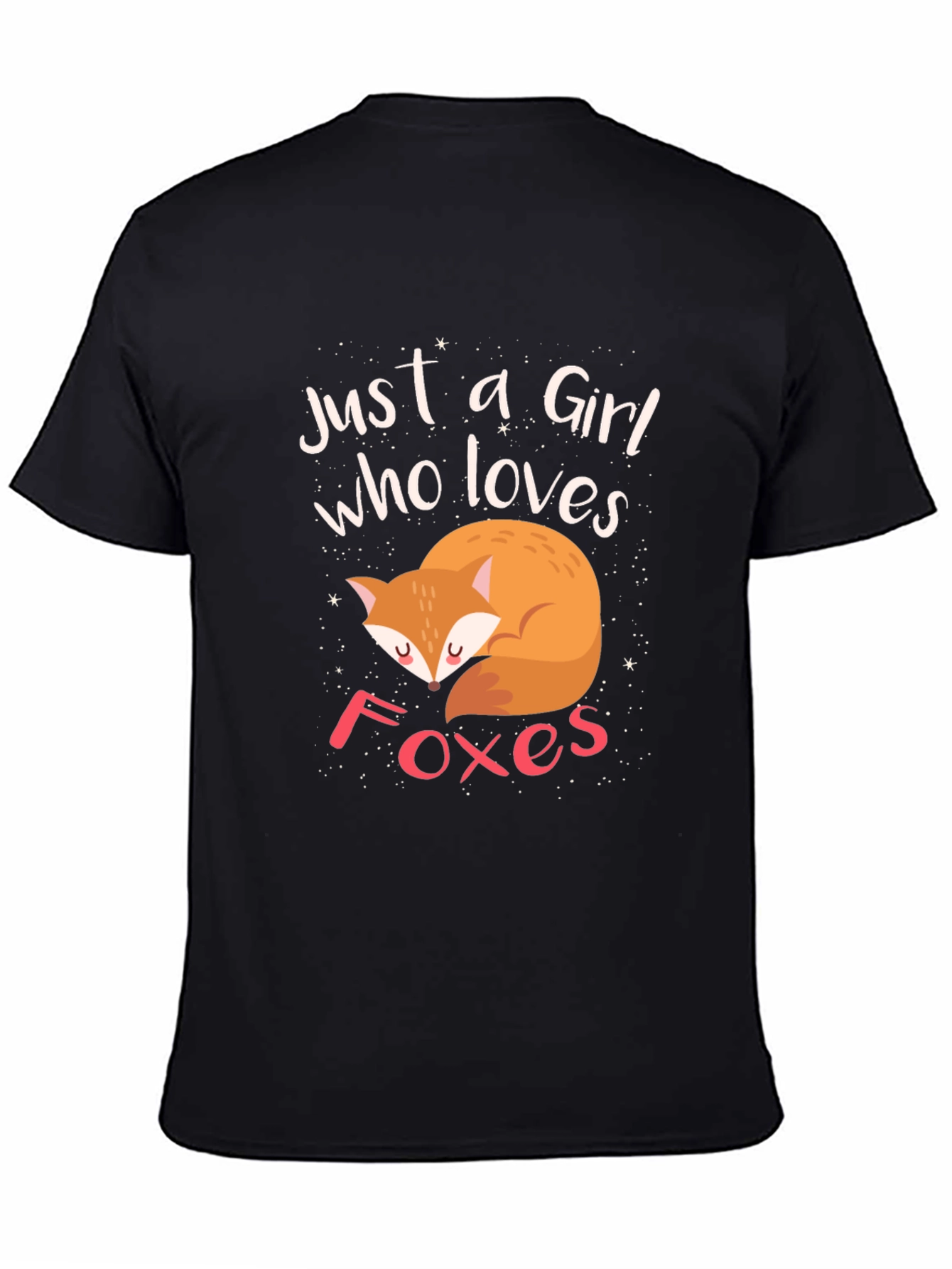 Just a Girl Who Loves Foxes Graphic T-Shirt
