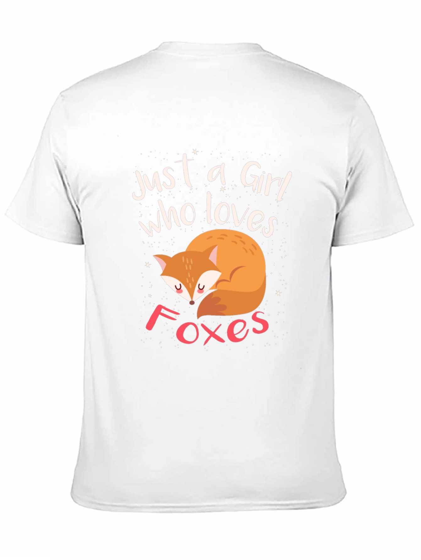 Just a Girl Who Loves Foxes Graphic T-Shirt