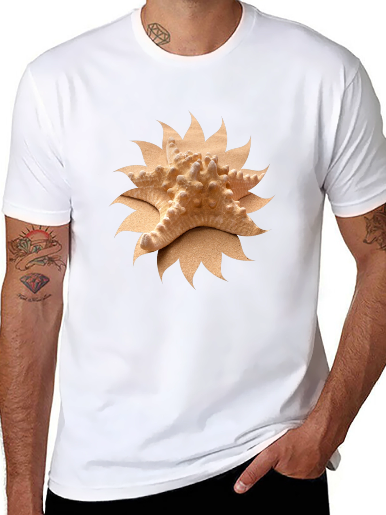 Starfish Graphic Tee - Coastal Style Shirt