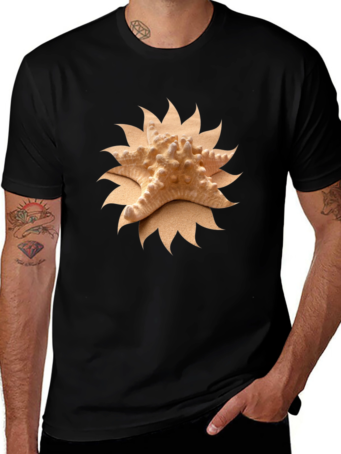 Starfish Graphic Tee - Coastal Style Shirt