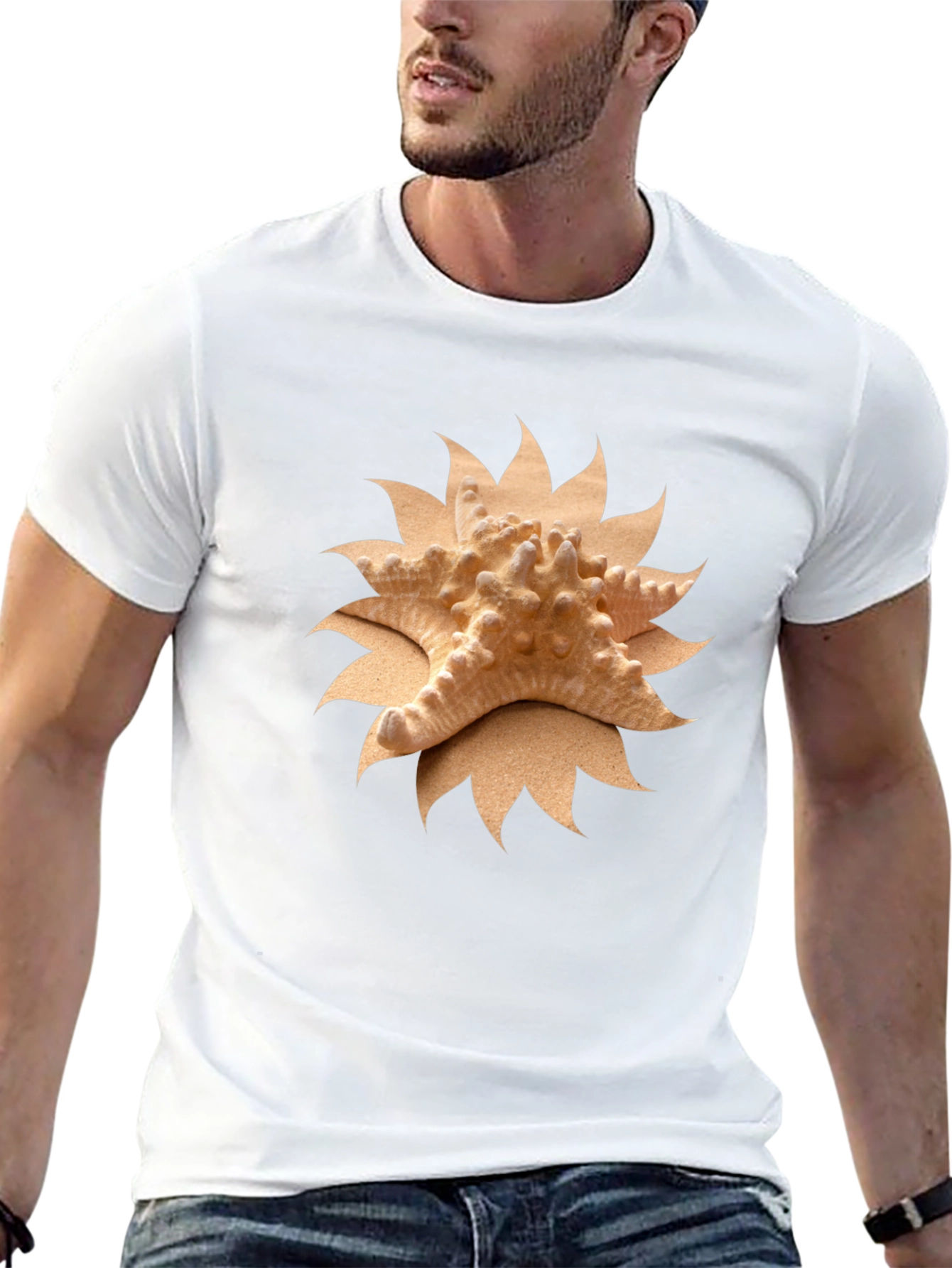 Starfish Graphic Tee - Coastal Style Shirt