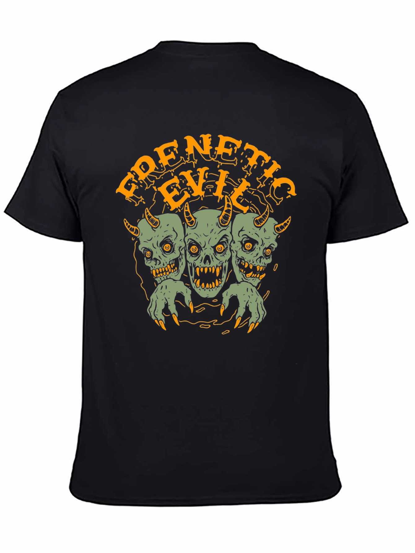 Frenetic Evil Graphic Tee - Mens Black T-Shirt