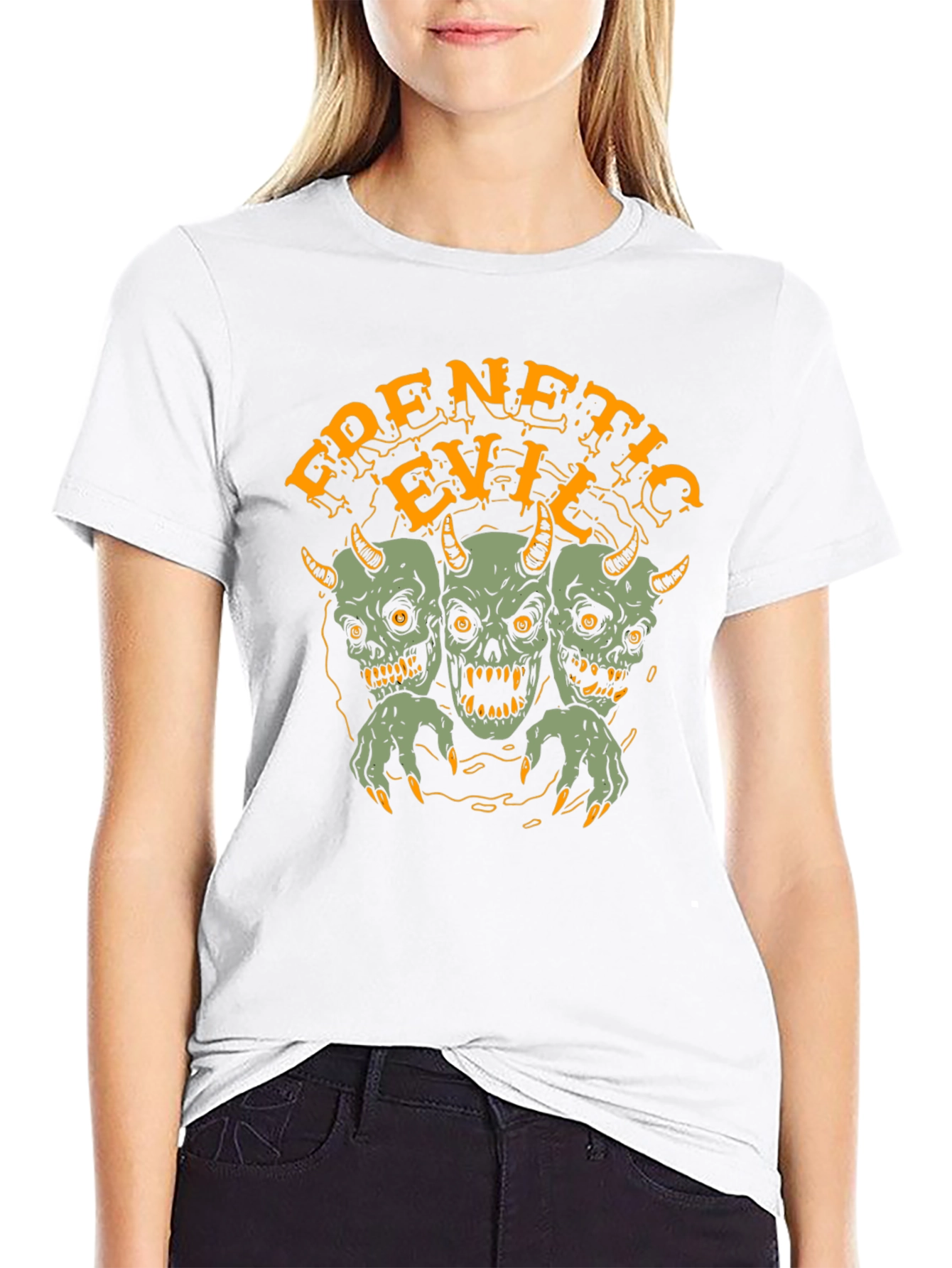 Frenetic Evil Graphic Tee - Mens Black T-Shirt