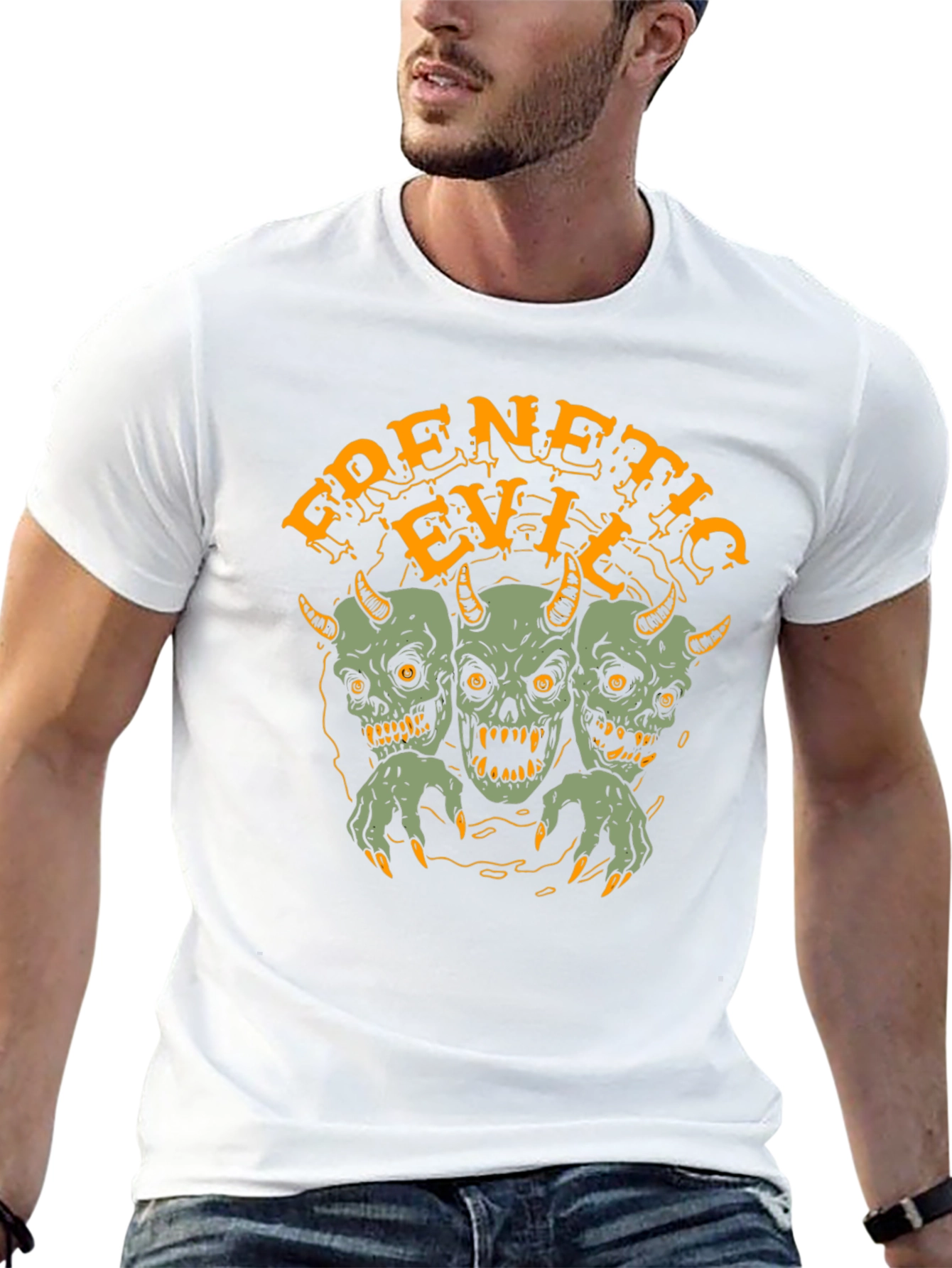 Frenetic Evil Graphic Tee - Mens Black T-Shirt