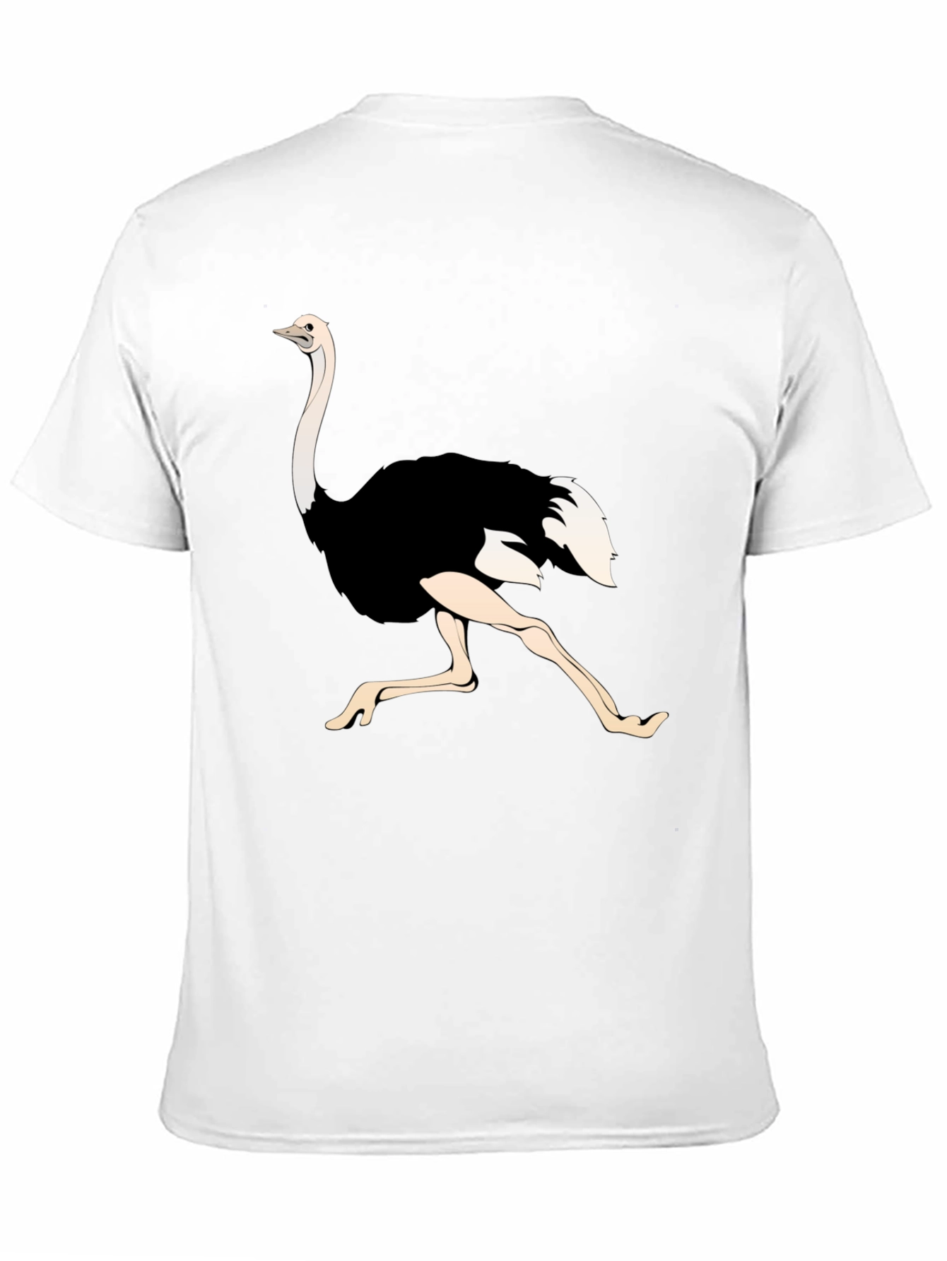 Ostrich Graphic Tee - Black Unisex T-Shirt