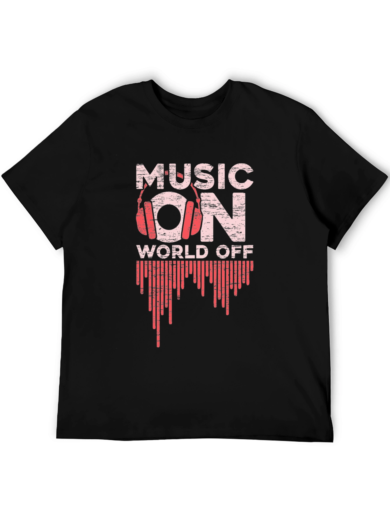 Music On World Off Graphic T-Shirt