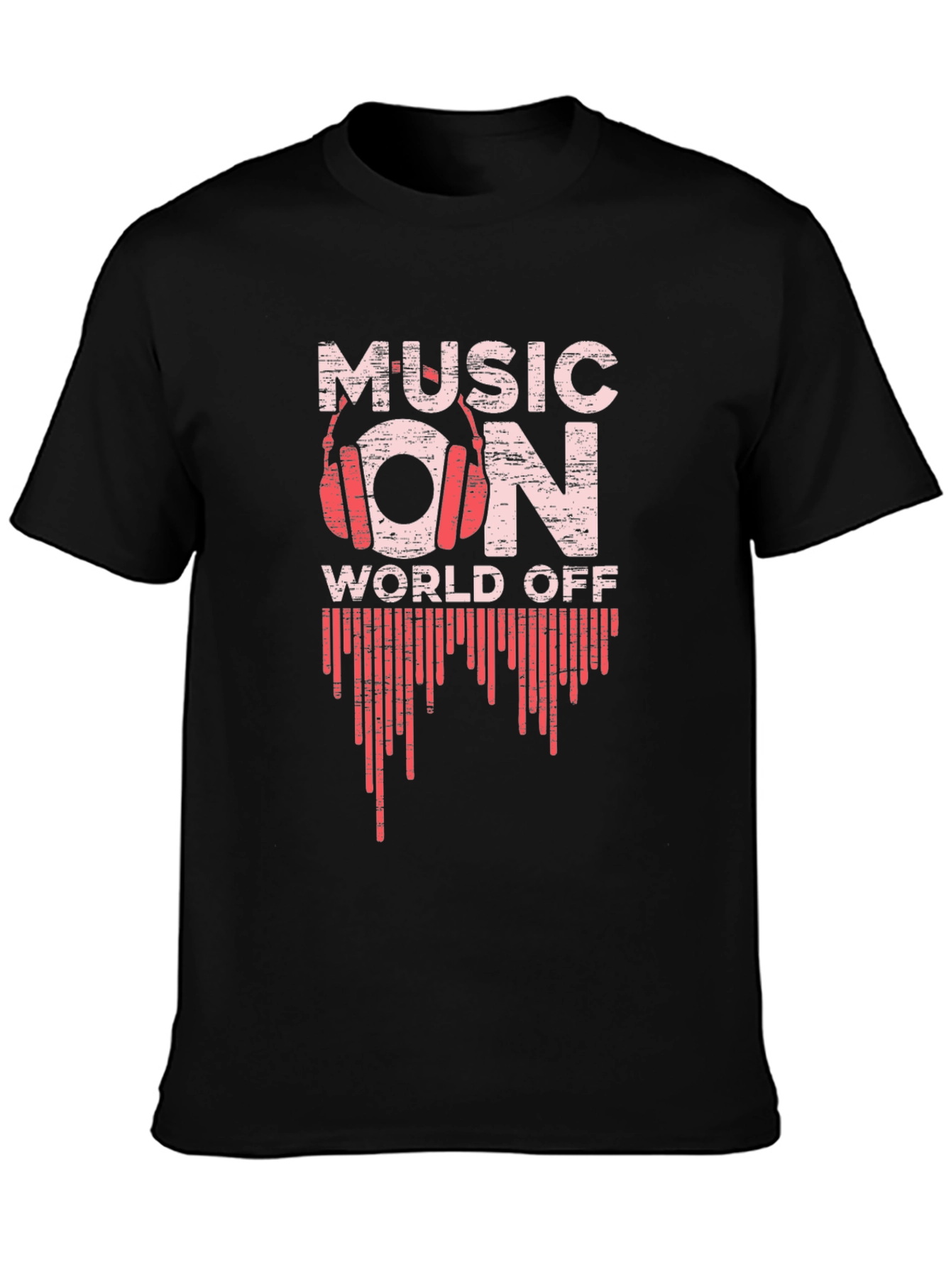 Music On World Off Graphic T-Shirt