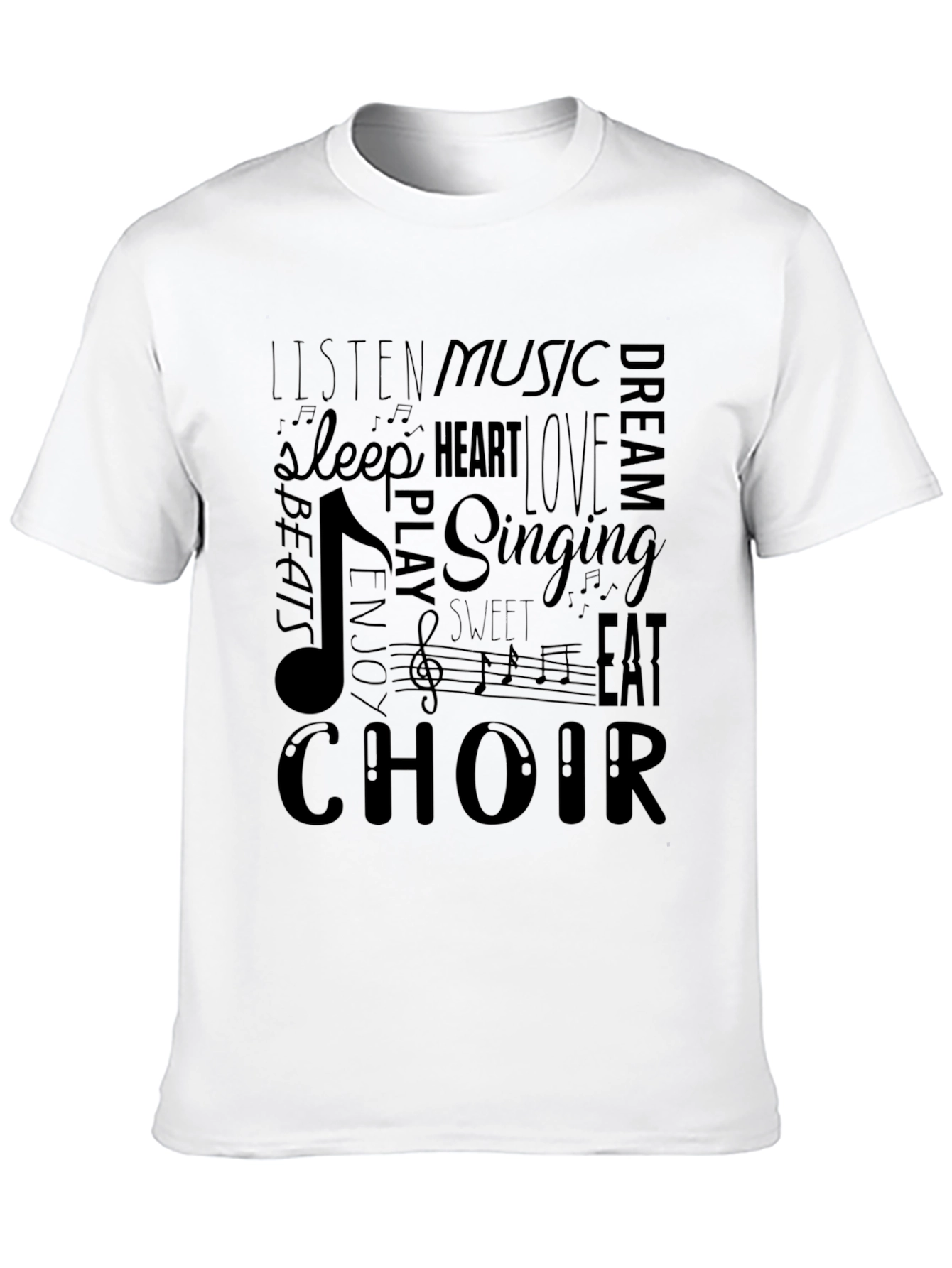 Music Lover T-Shirt - Choir Singing Beats Design