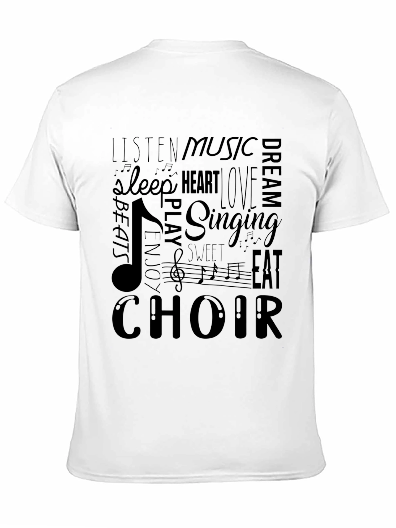 Music Lover T-Shirt - Choir Singing Beats Design