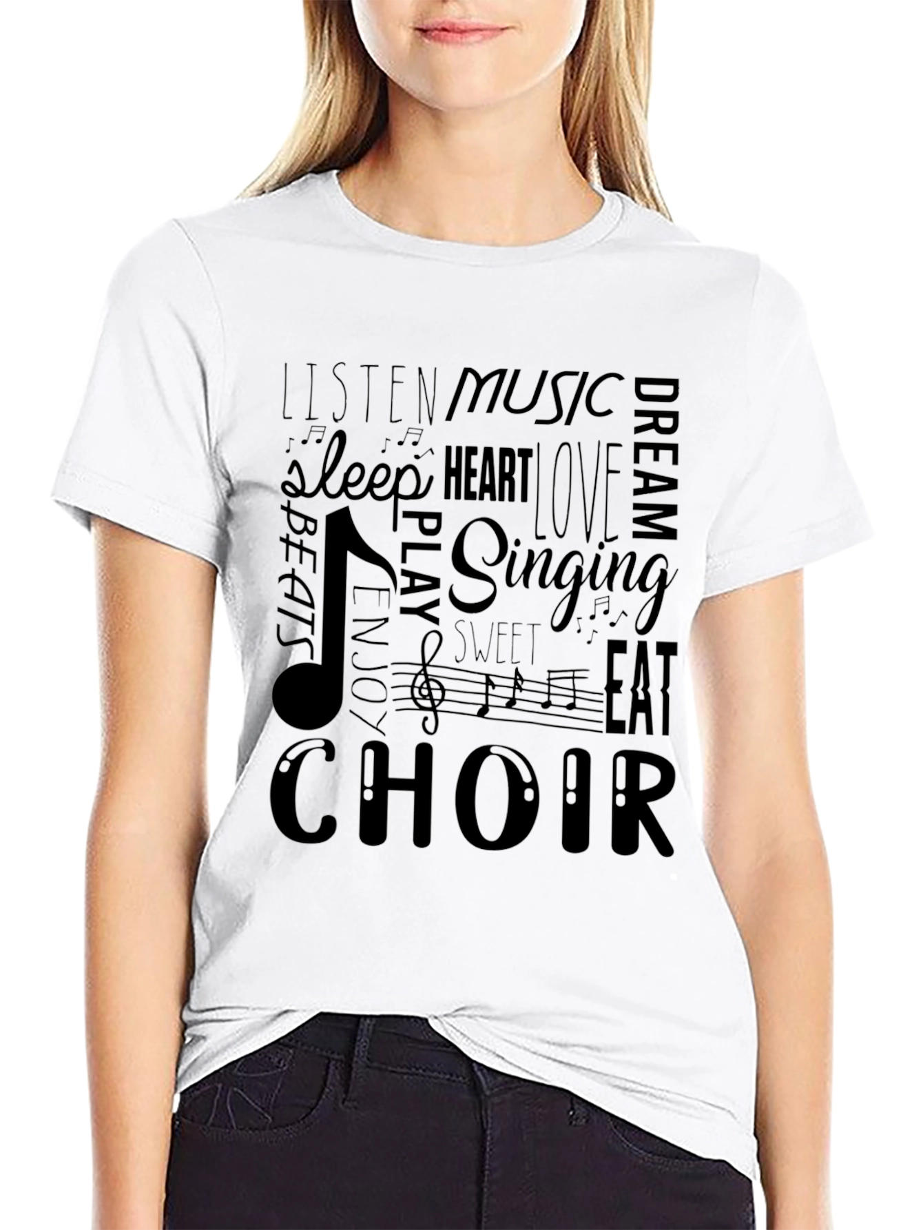 Music Lover T-Shirt - Choir Singing Beats Design