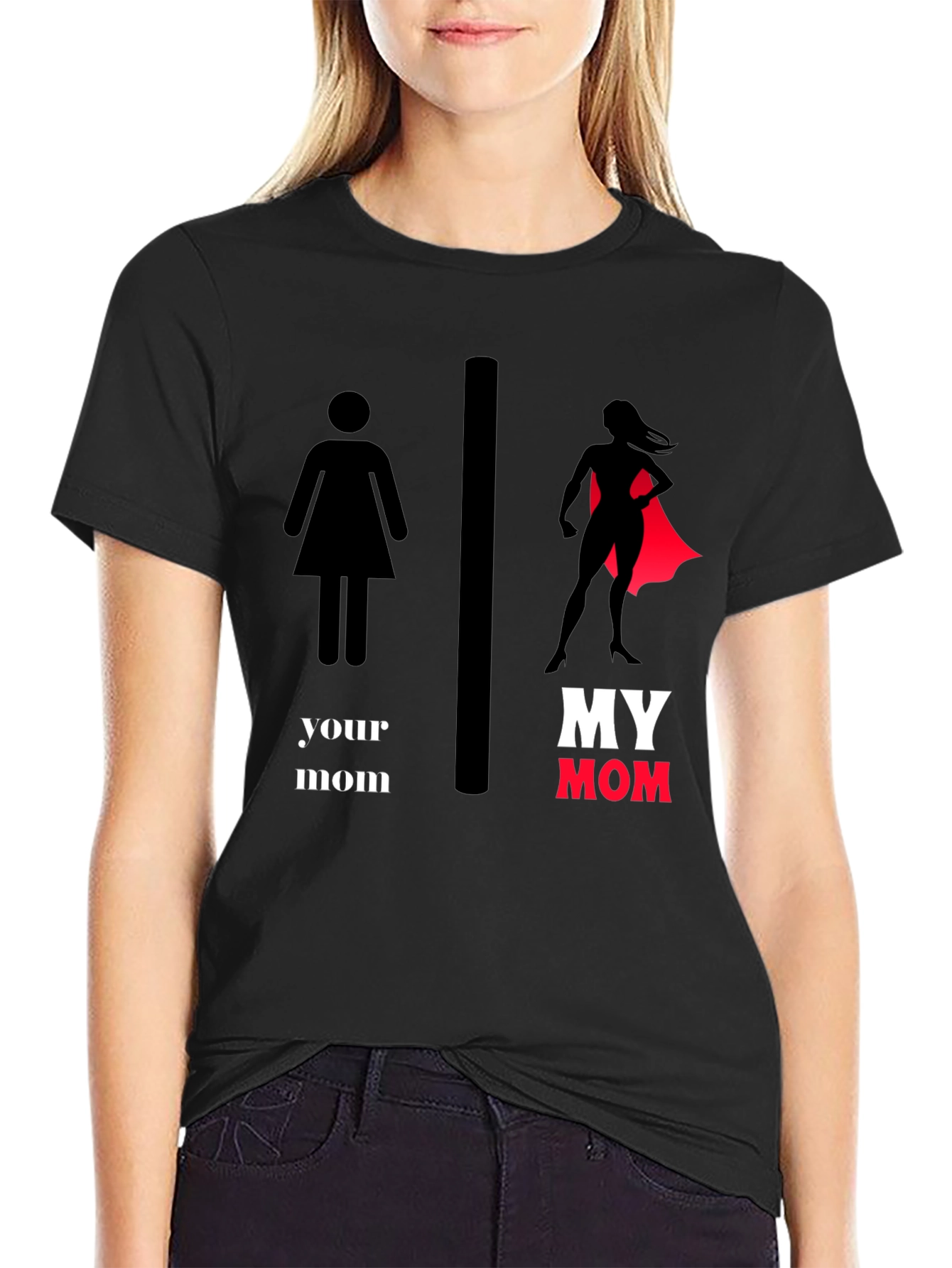 My Mom SuperHero T-Shirt - Novelty Graphic Tee